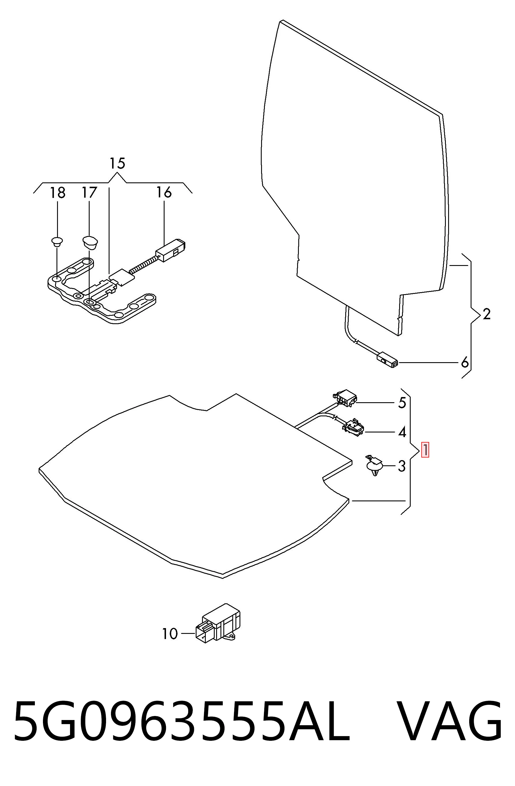  VAG 5G0963555AL ціна, від 306.22 USD