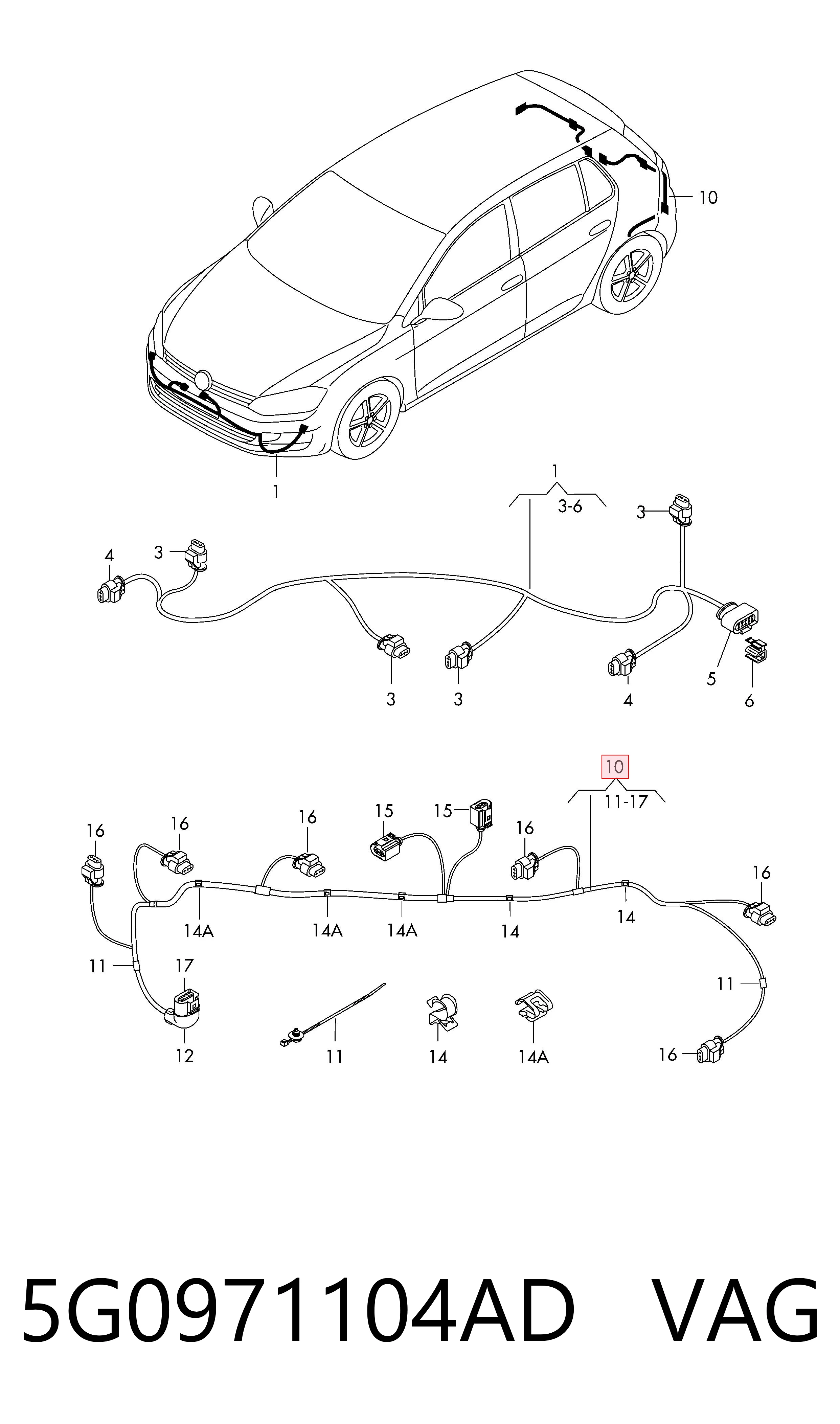  VAG 5G0971104AD ціна, від 36.68 USD