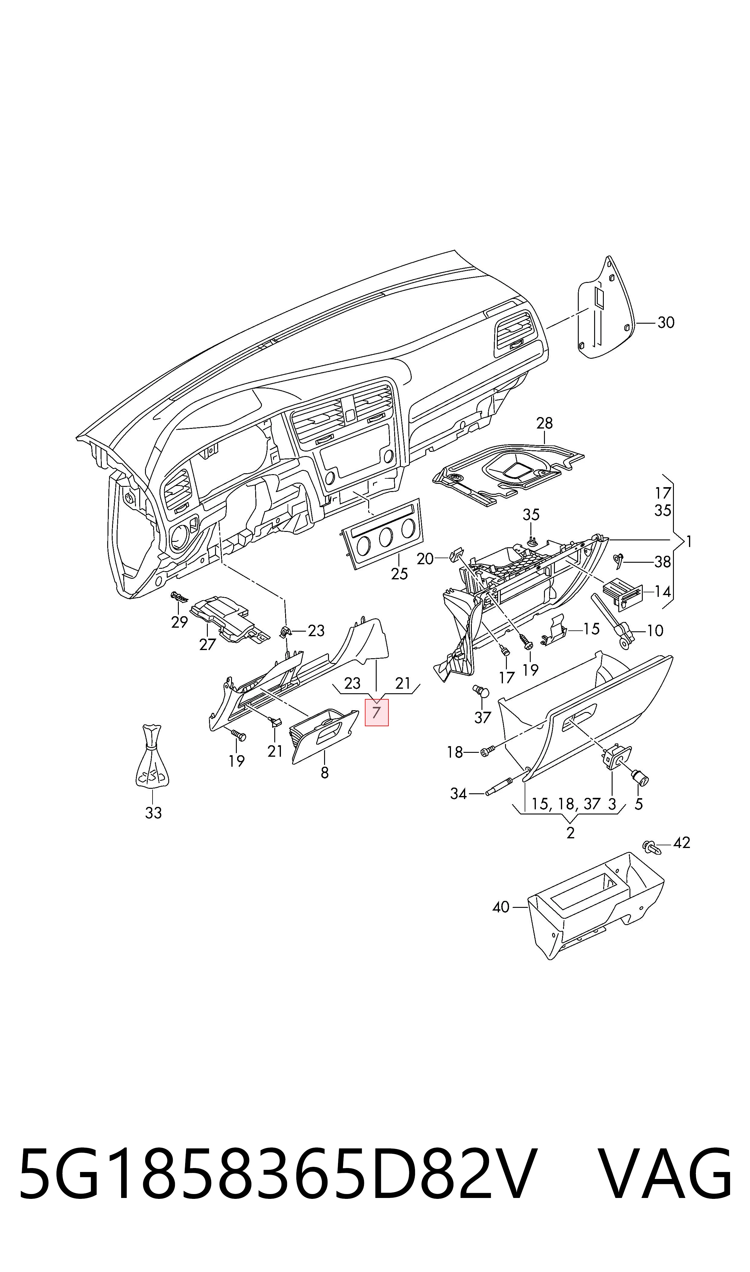  VAG 5G1858365D82V ціна, від 12.67 USD