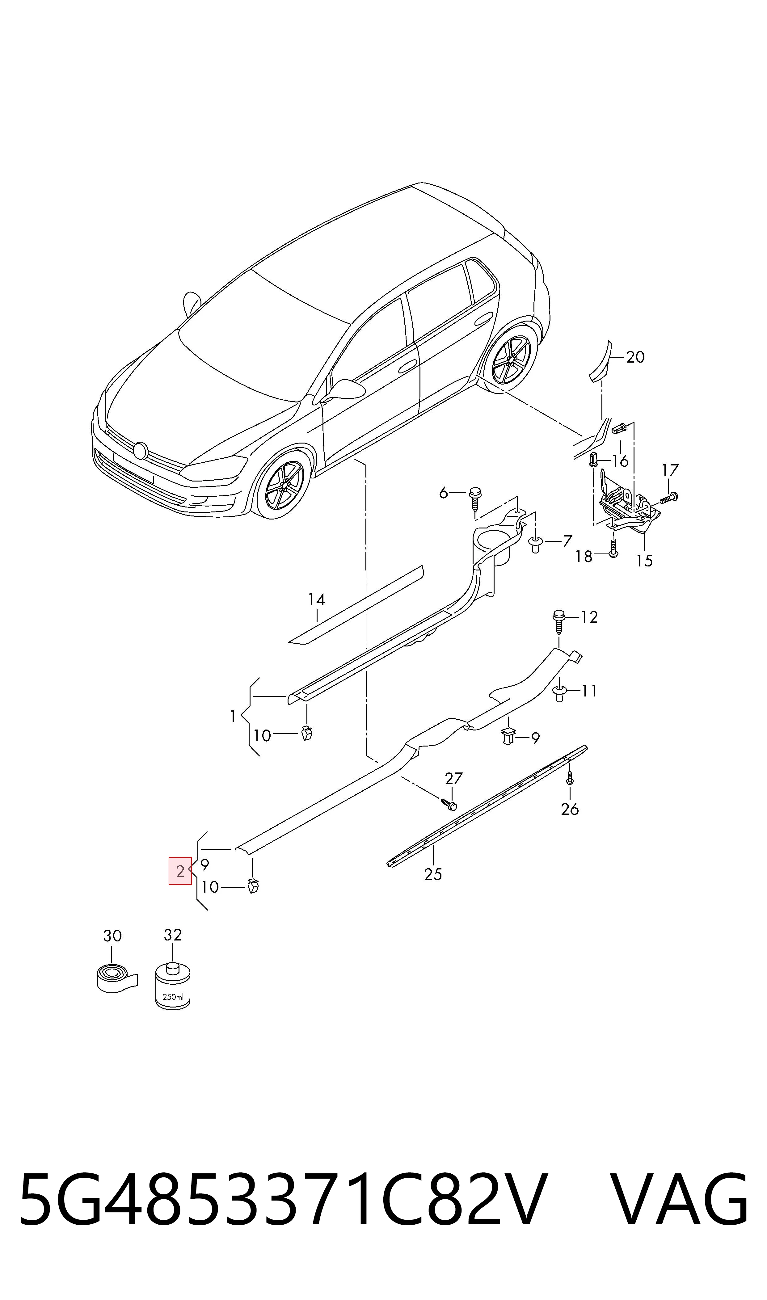 5G4853371C82V VAG 