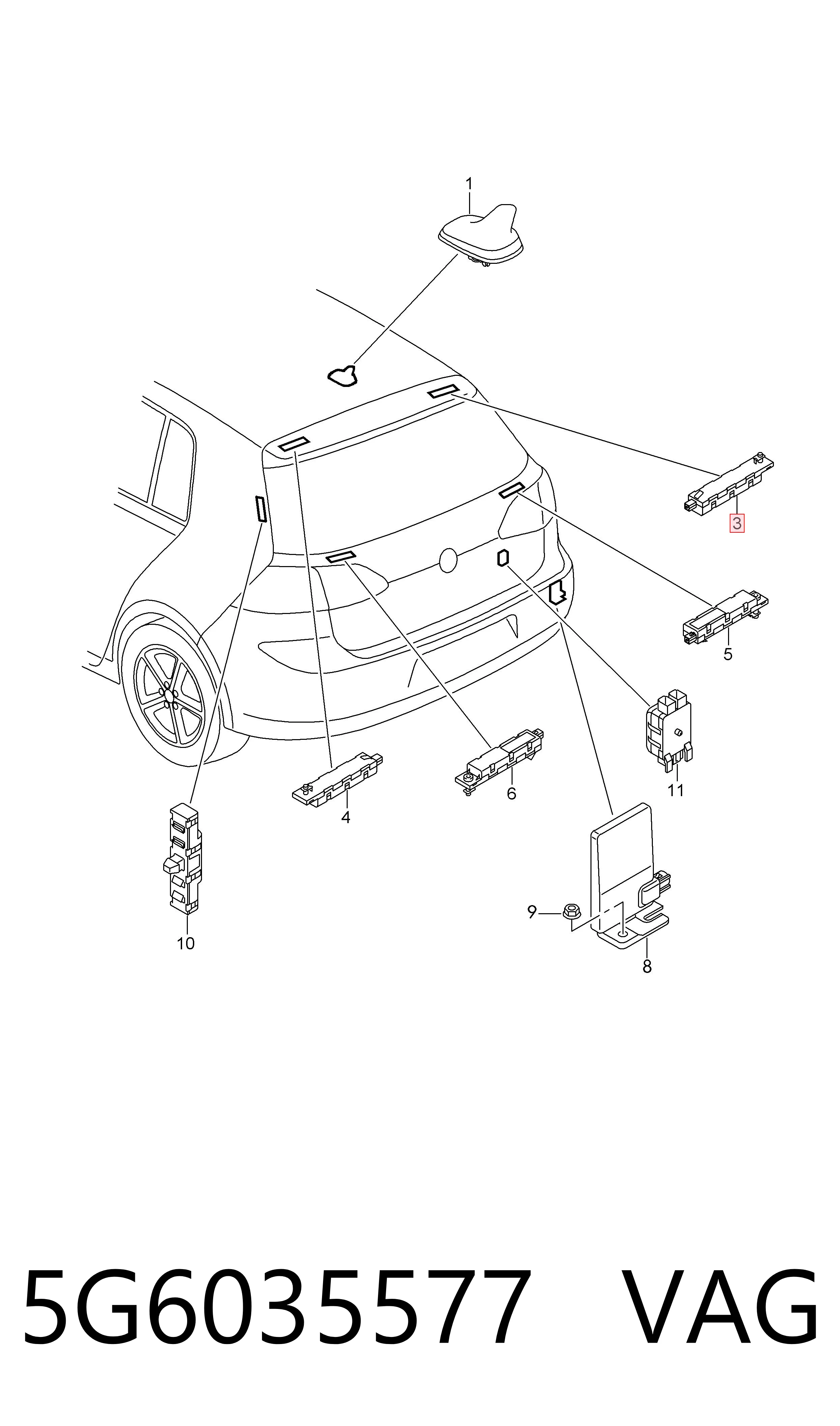  VAG 5G6035577 ціна, від 6.33 USD