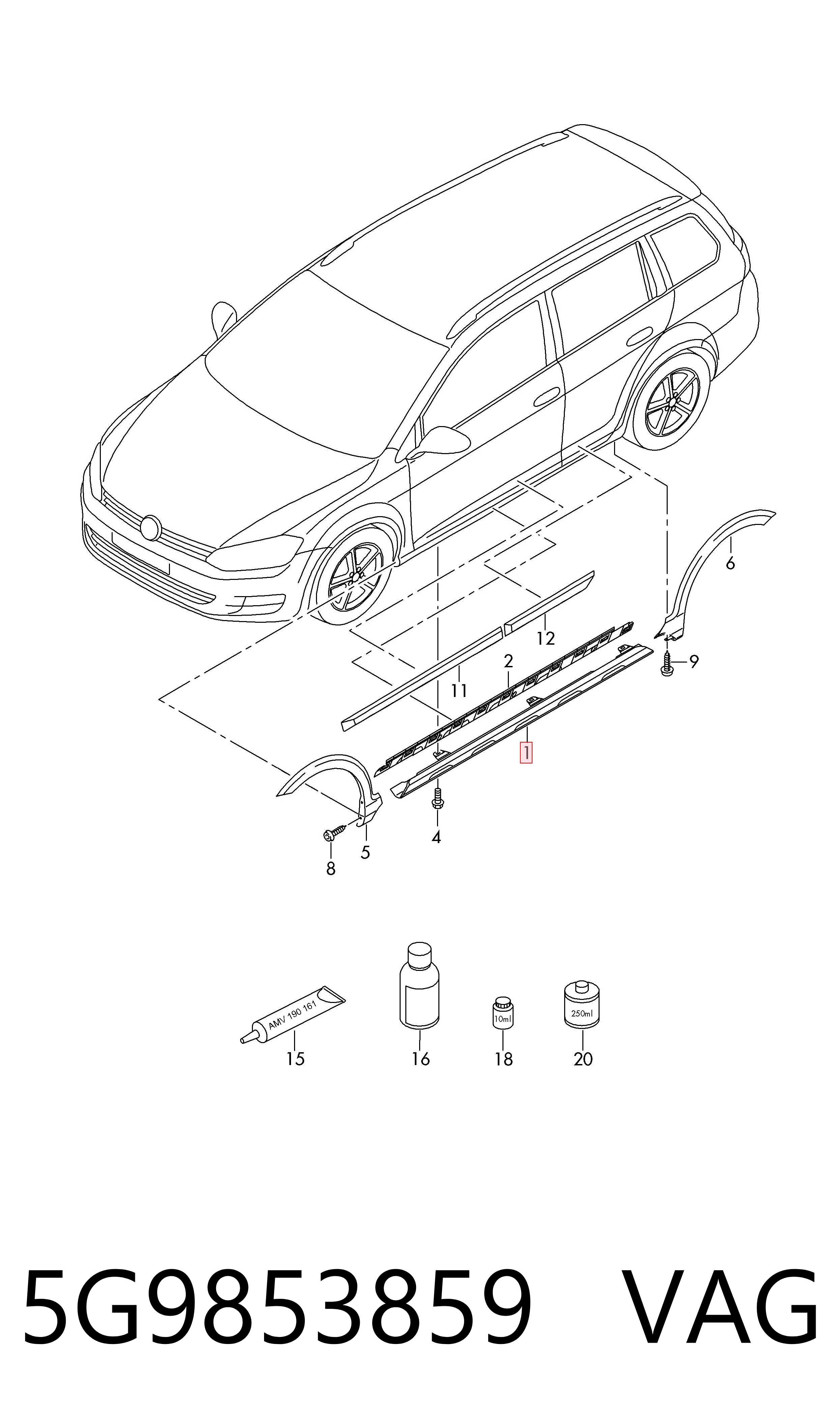 5G9853859 VAG