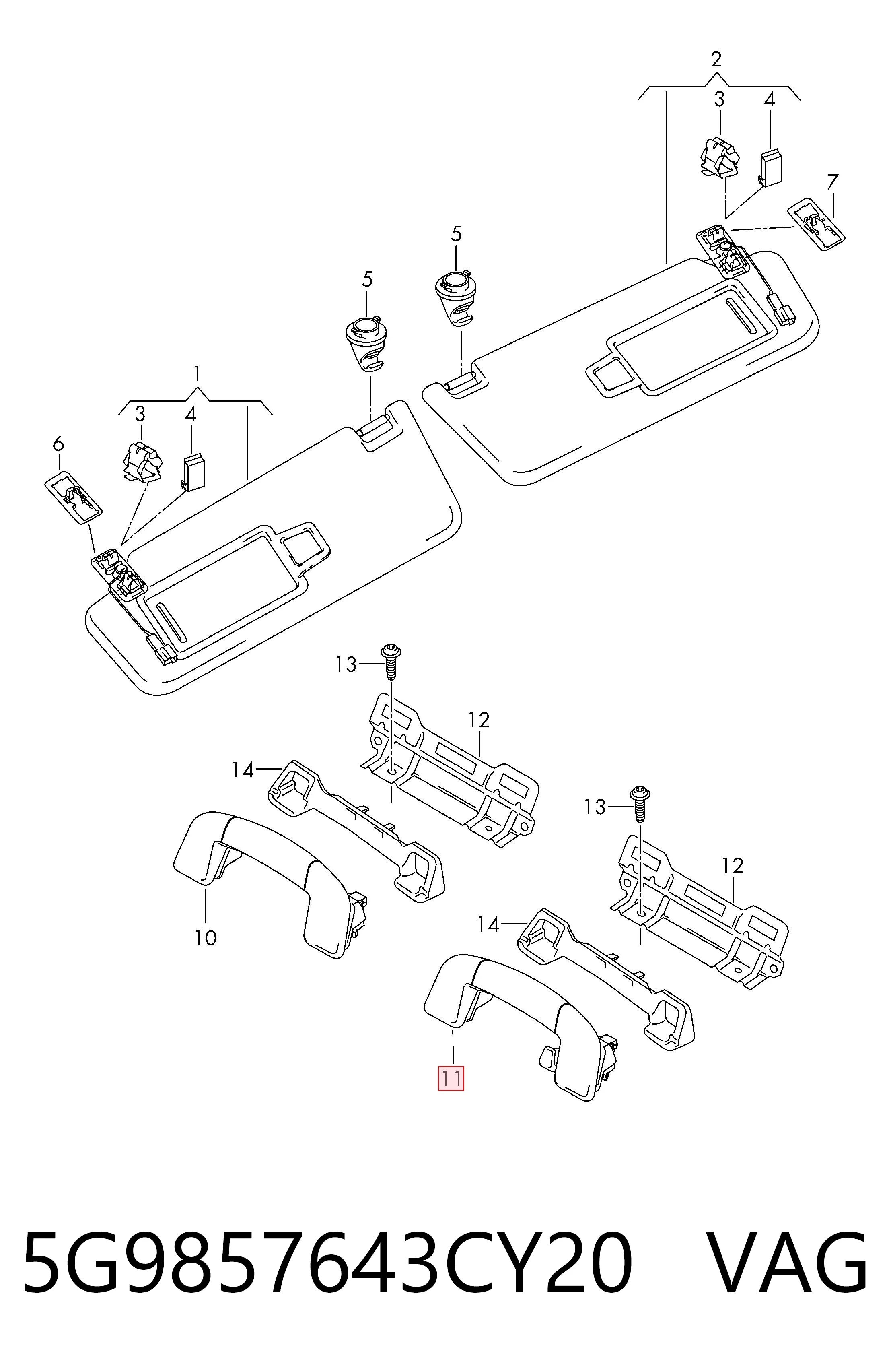 5G9857643CY20 VAG 