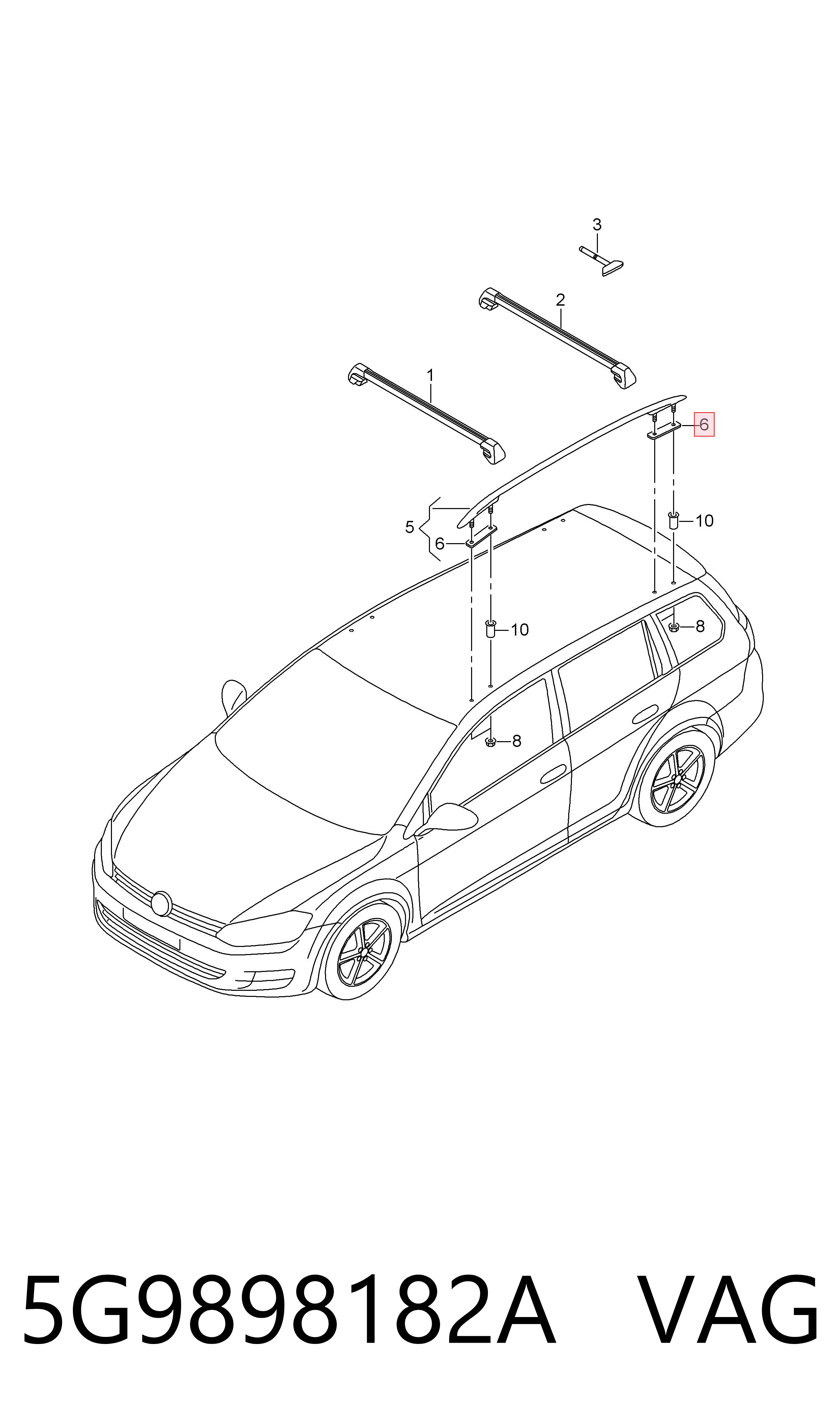  VAG 5G9898182A ціна, від 38.46 USD