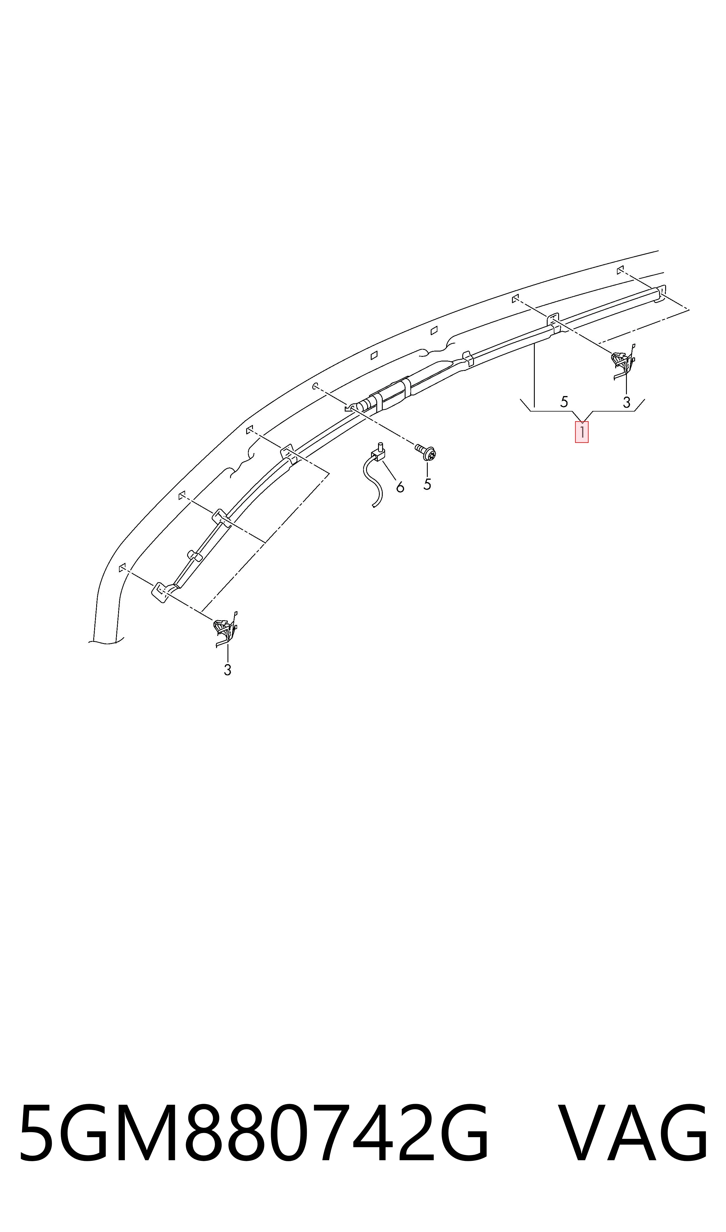 5GM880742G VAG Подушка безпеки, збоку права айрбег
