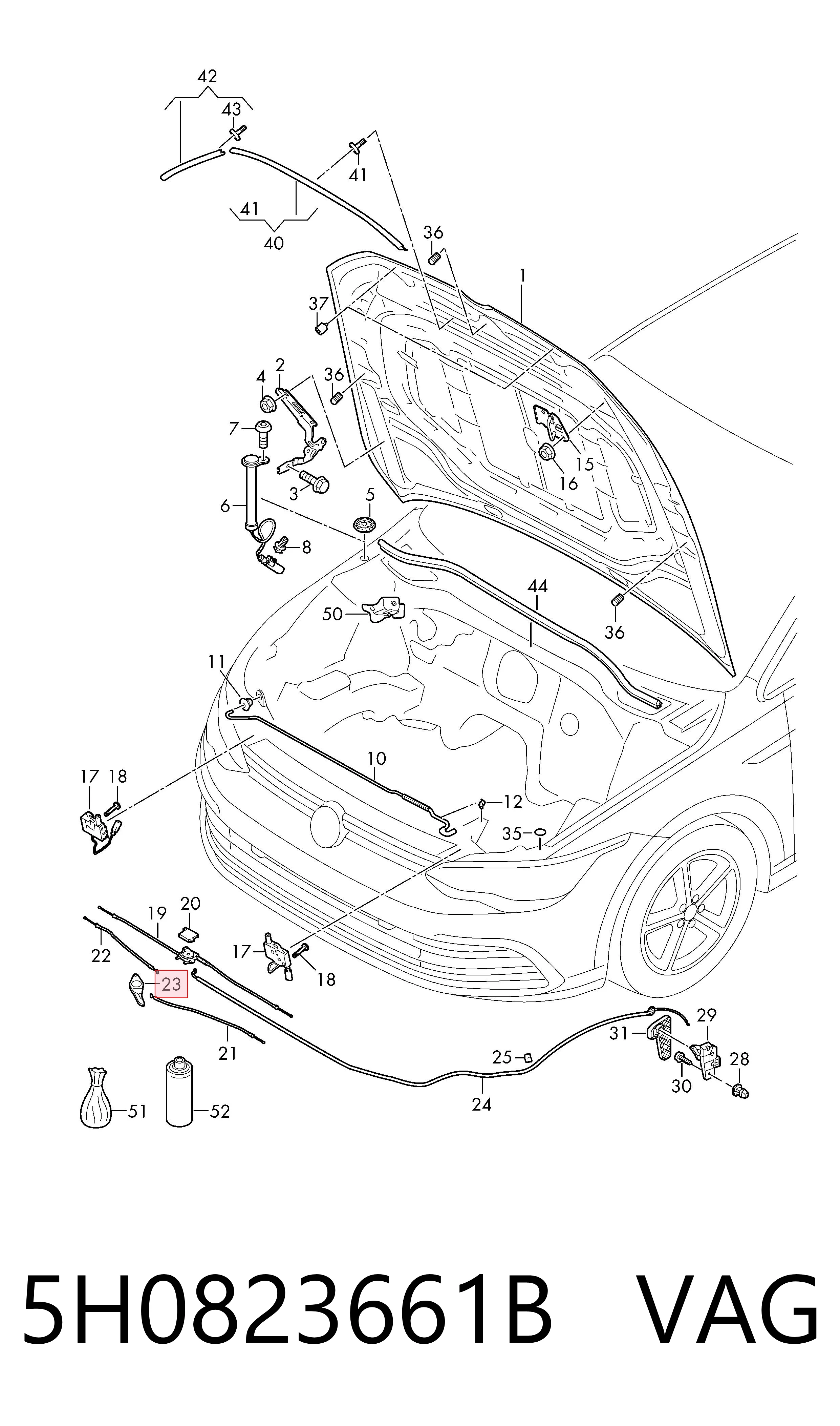  VAG 5H0823661B ціна, від 11.04 USD