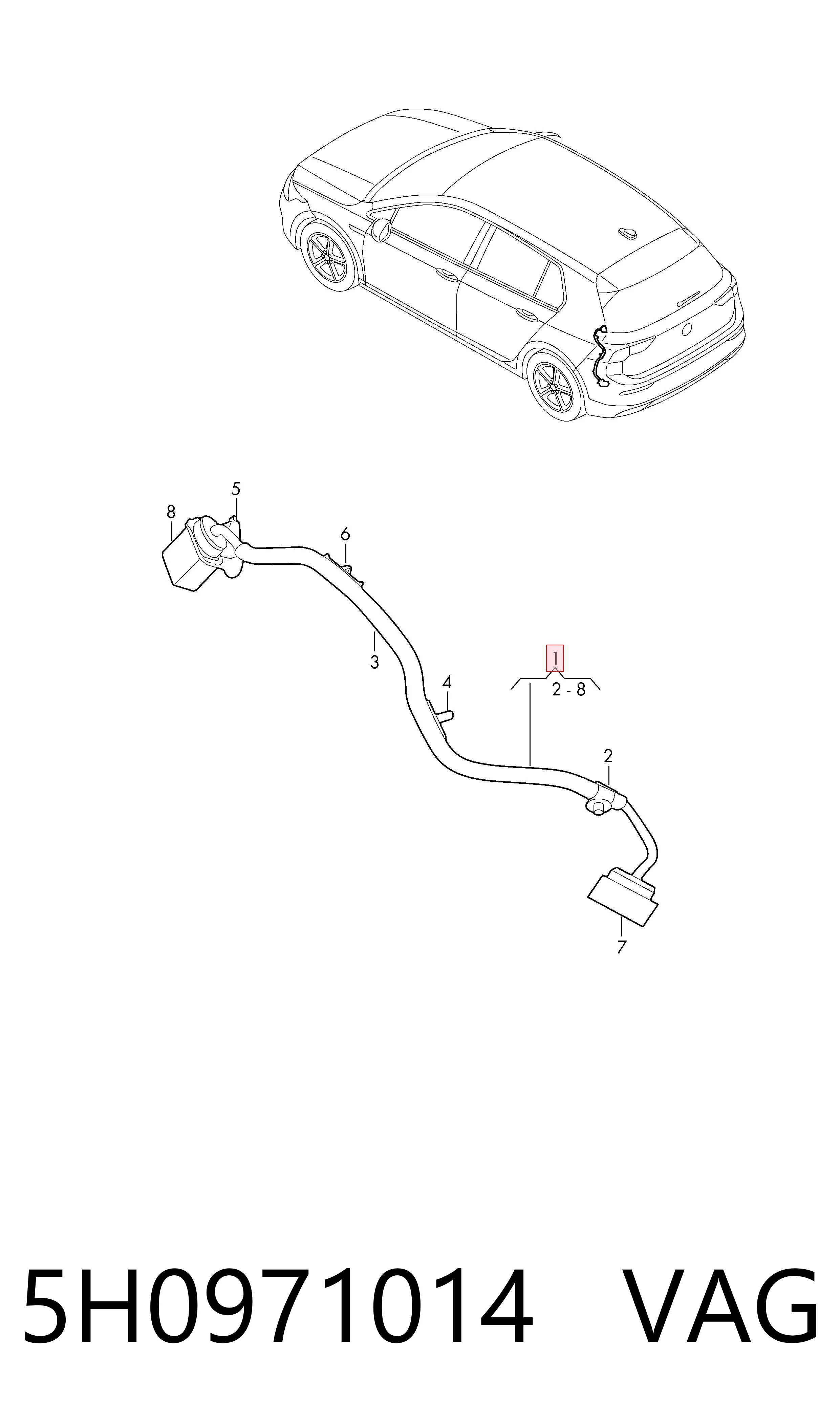  VAG 5H0971014 ціна, від 96.53 USD