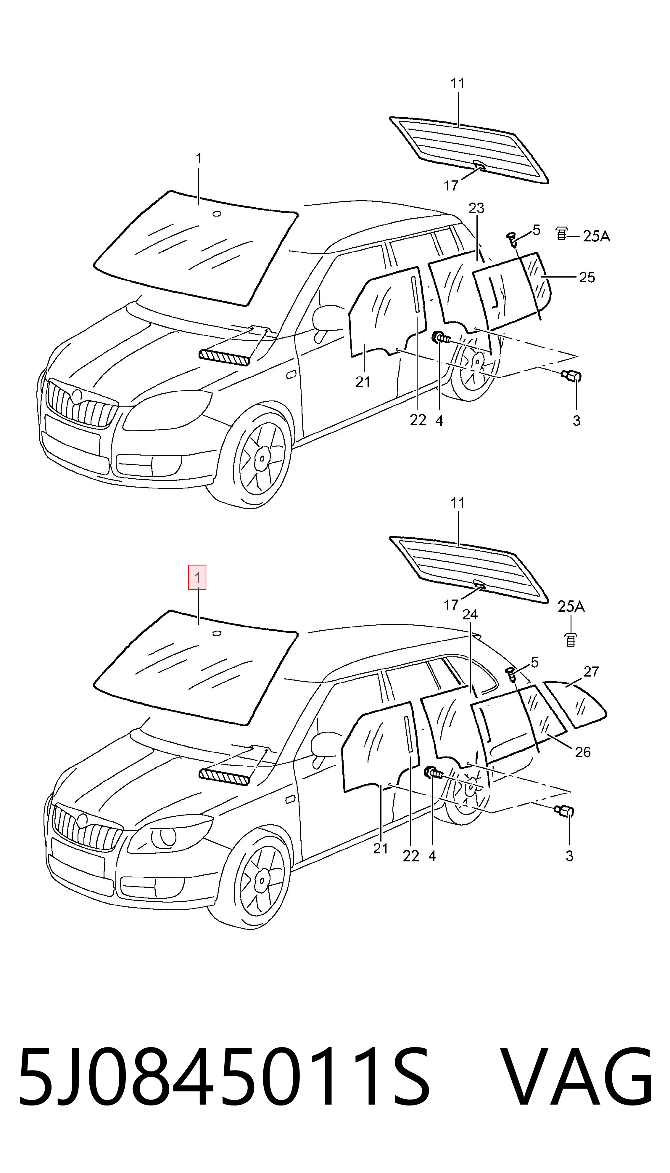 ST404935 AGC Автомобільне скло