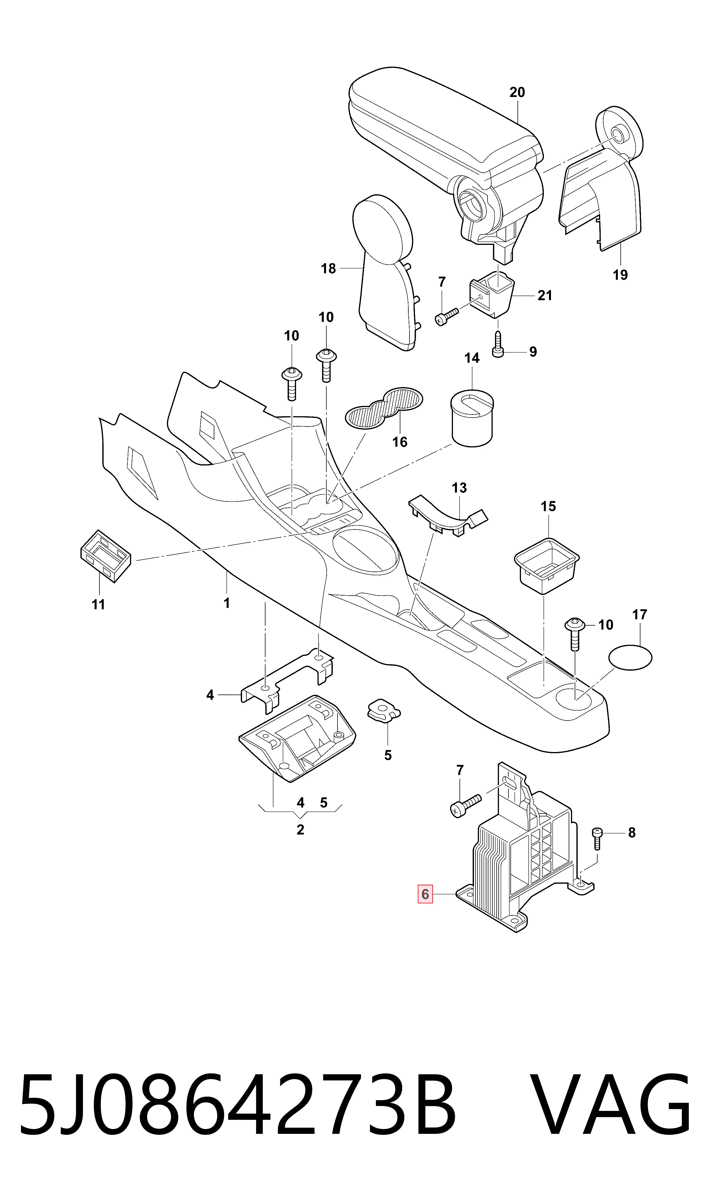  VAG 5J0864273B ціна, від 25.91 USD