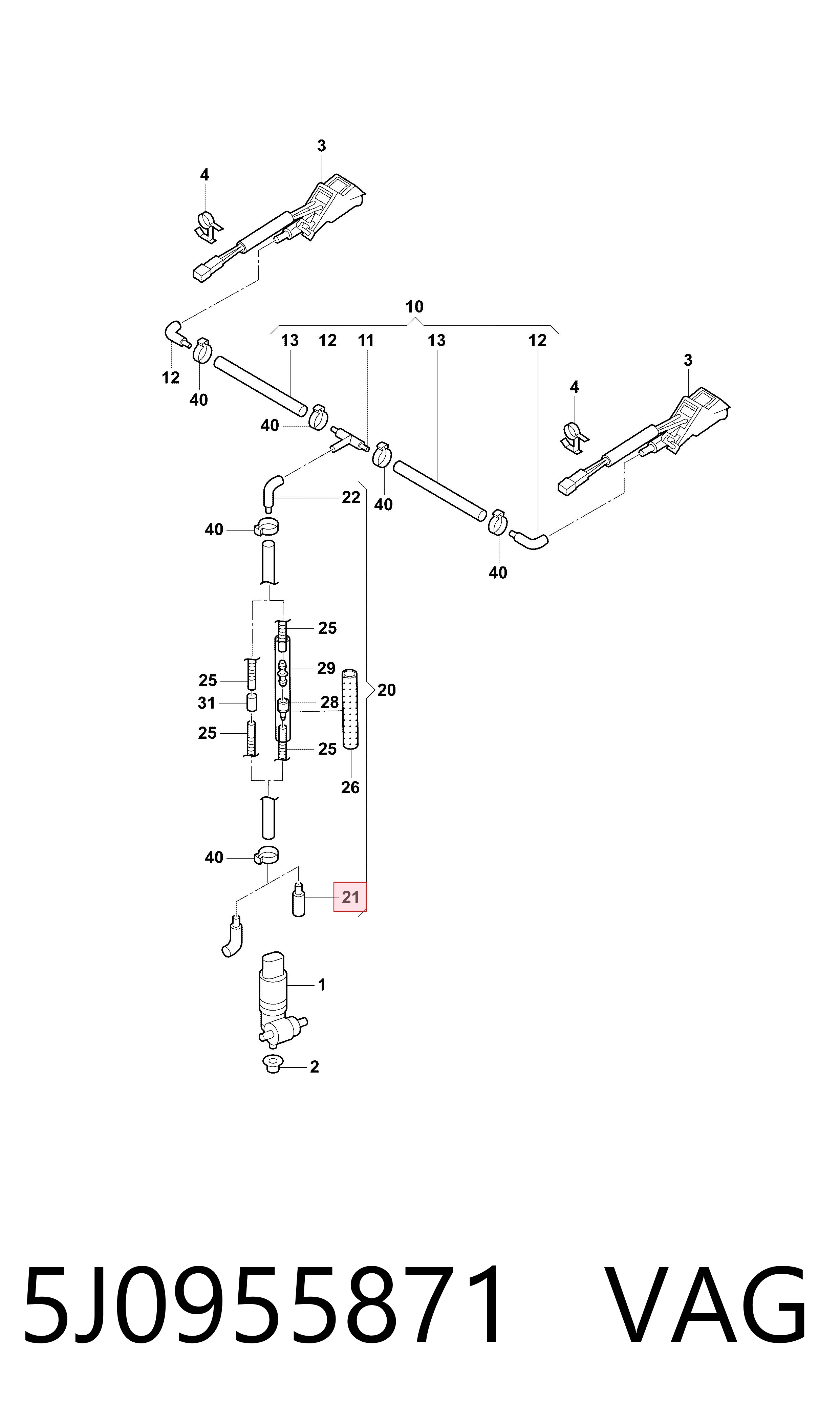 5J0955871 VAG 
