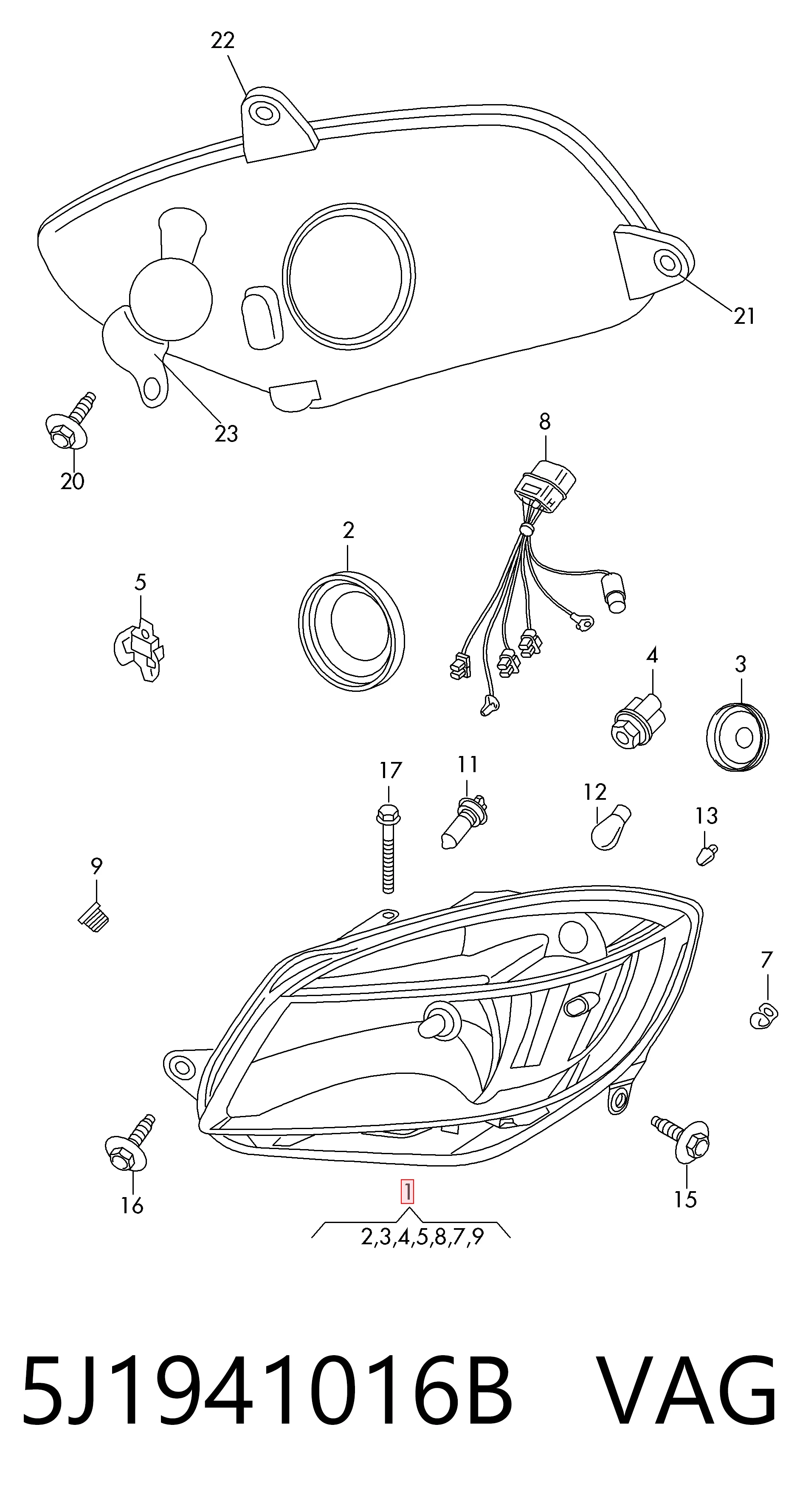 Фара правая Polcar 6915102H ціна, від 539.94 USD