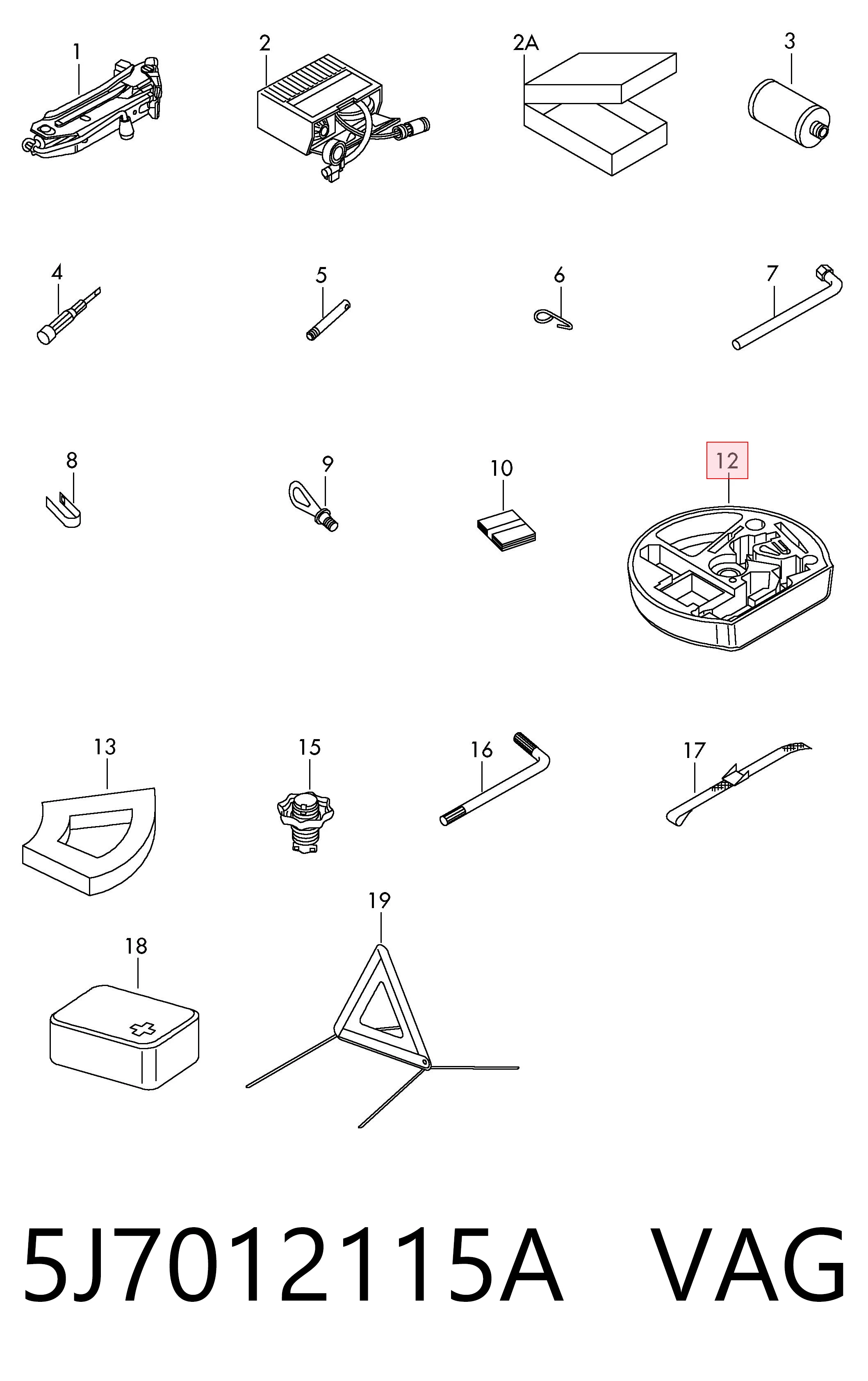 5J7012115A VAG 