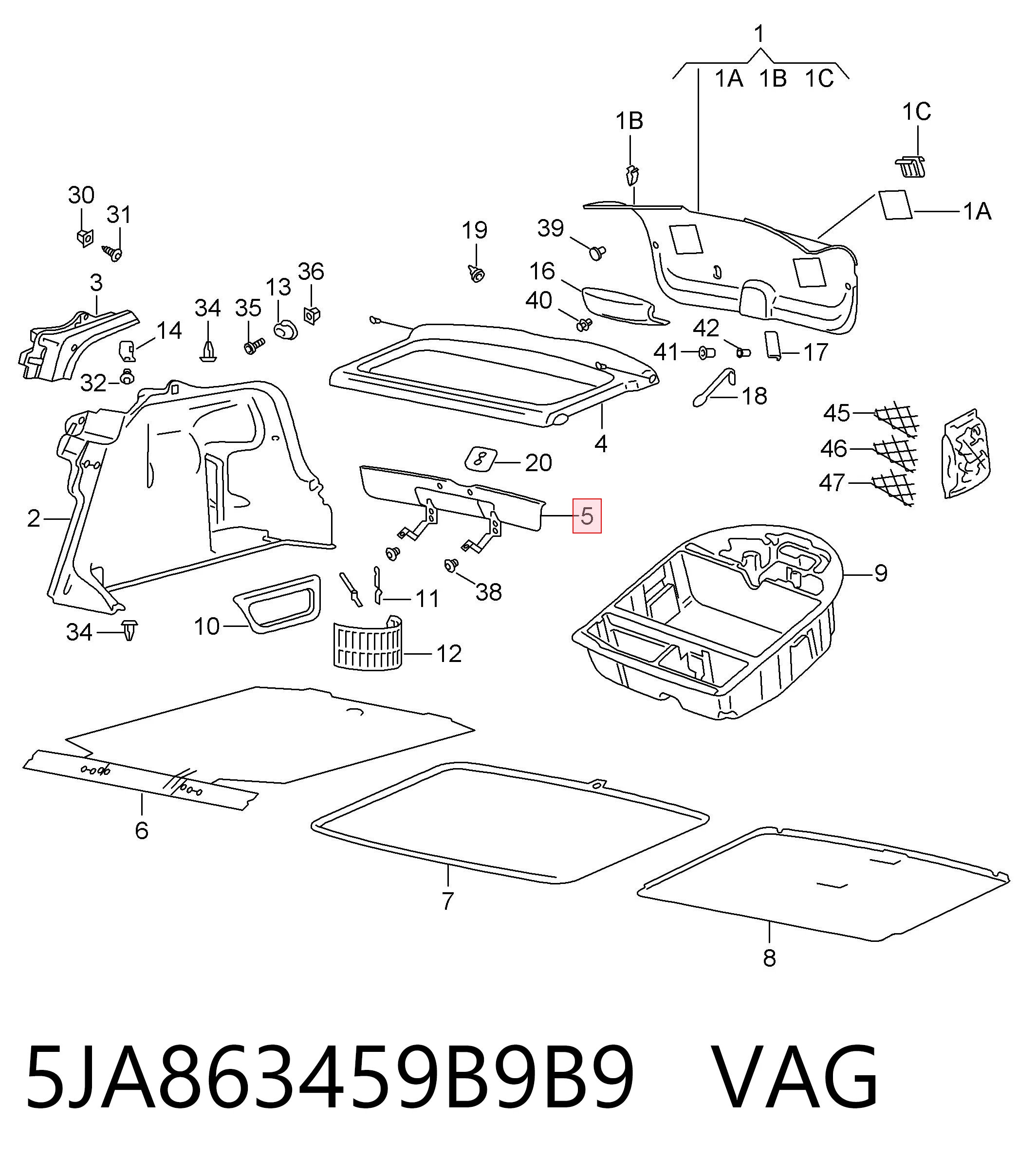 5JA863459B9B9 VAG 