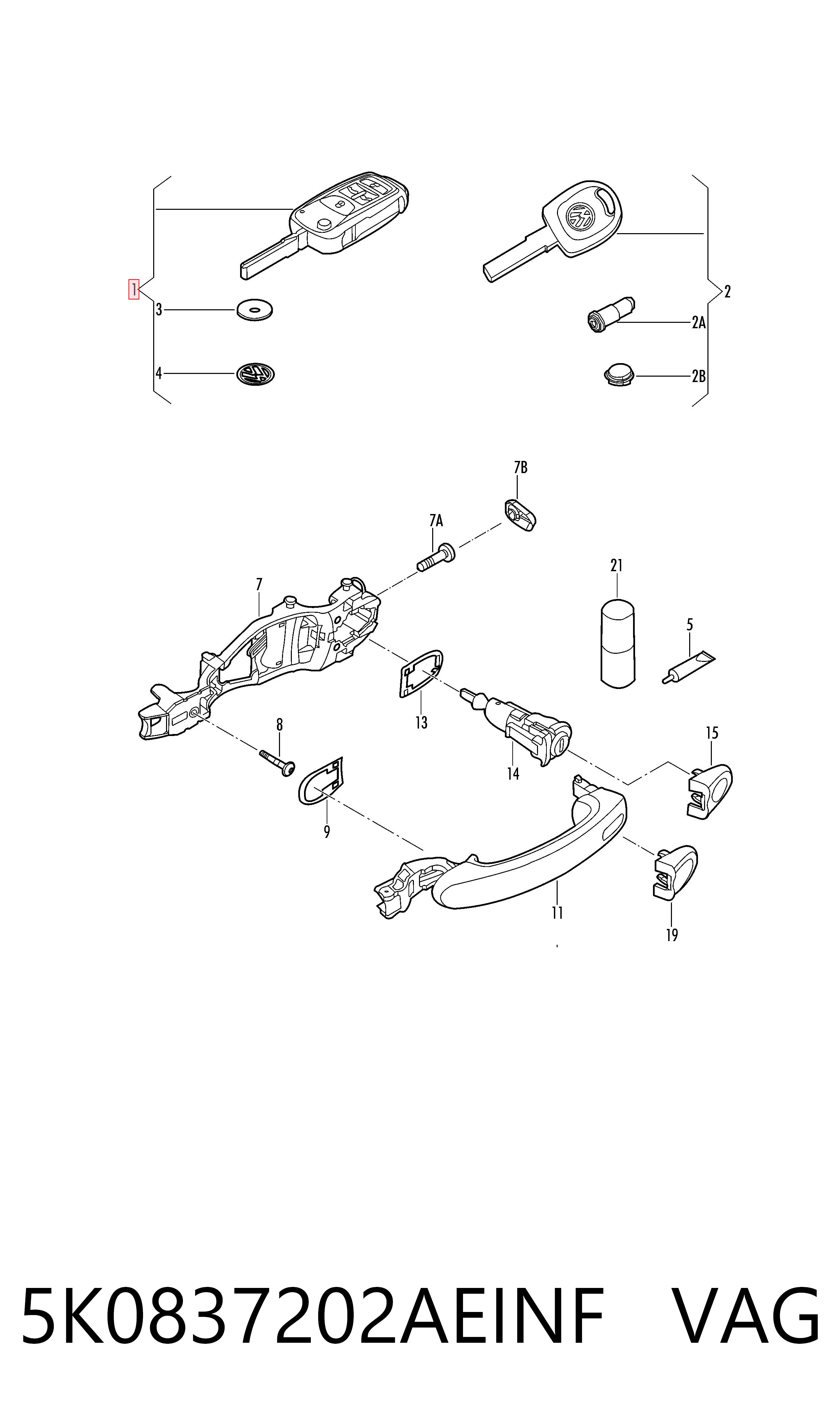 5K0837202AEINF VAG 