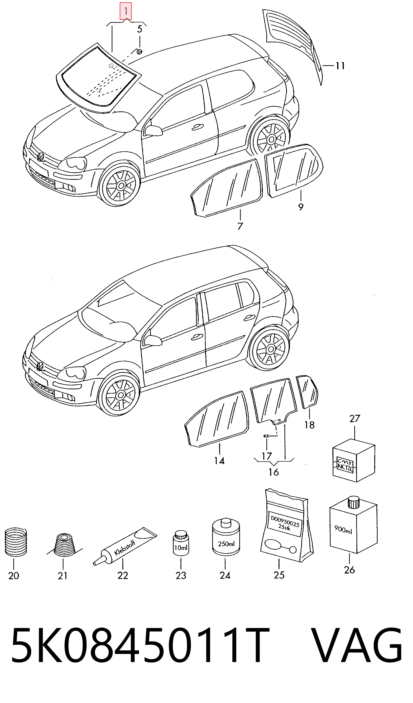ST407553 Nordglass Автомобільне скло