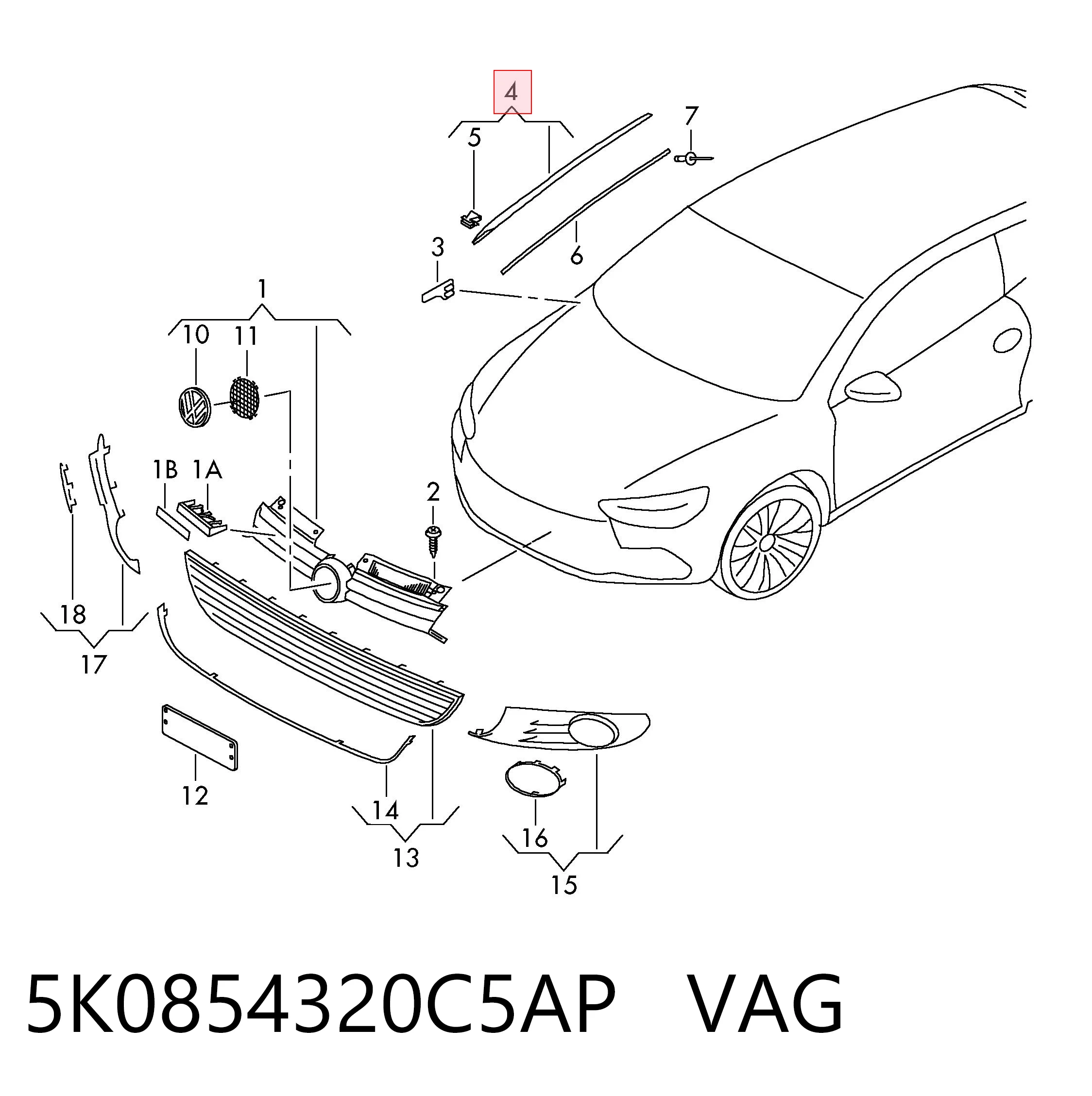 5K0854320C5AP VAG 