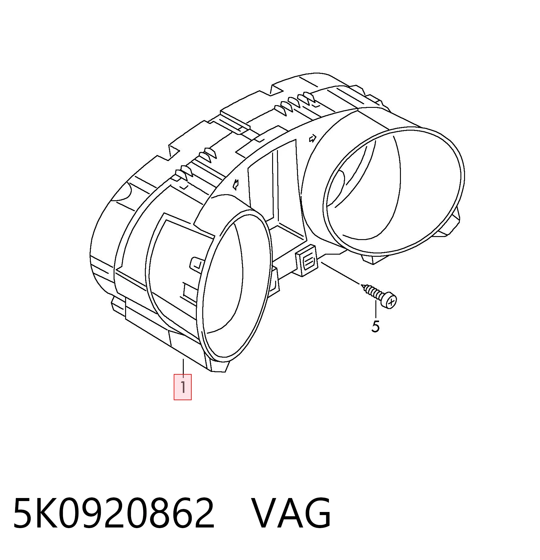 5K0920862 VAG Спідометр