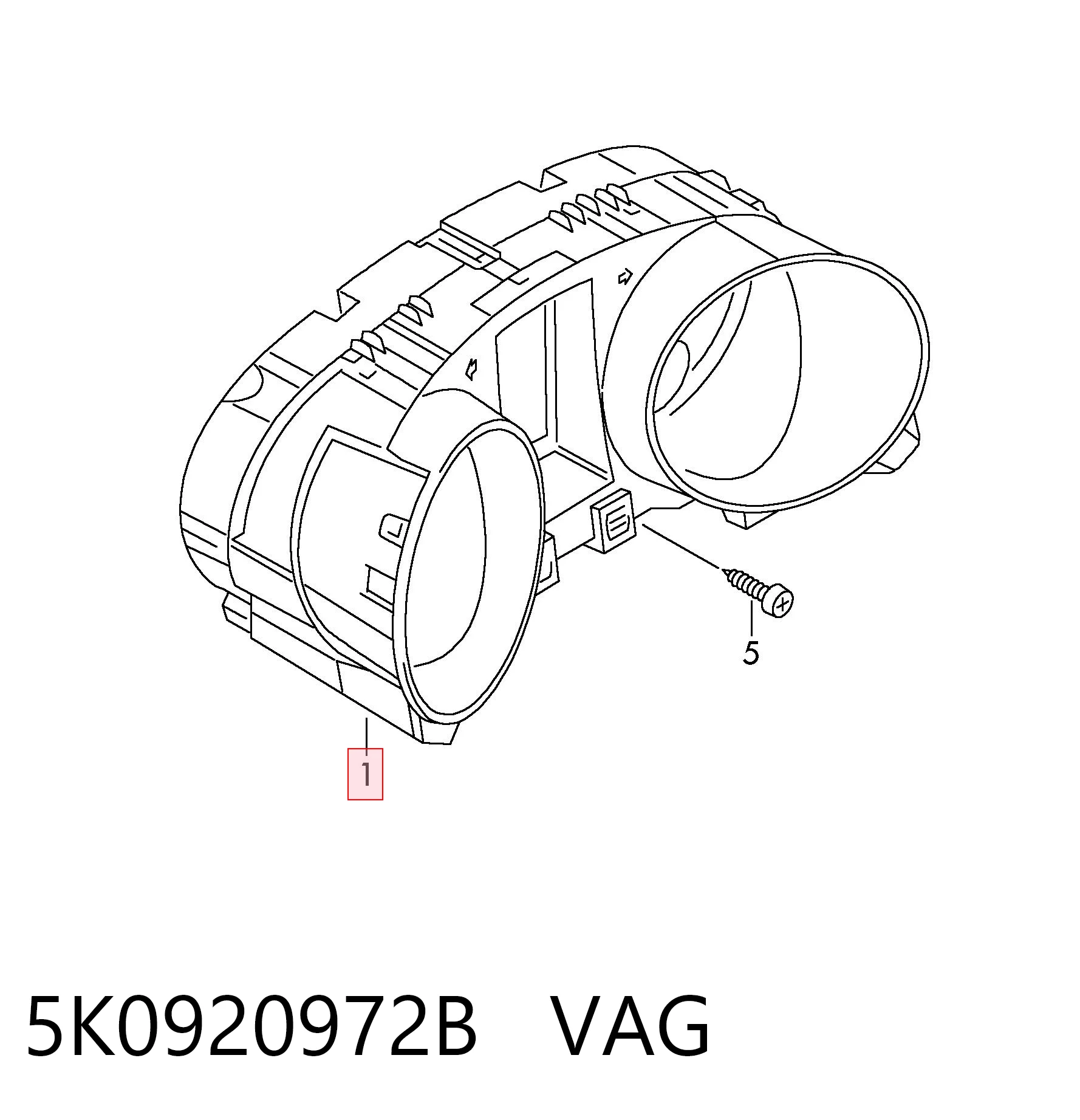 5K0920972B VAG Спідометр