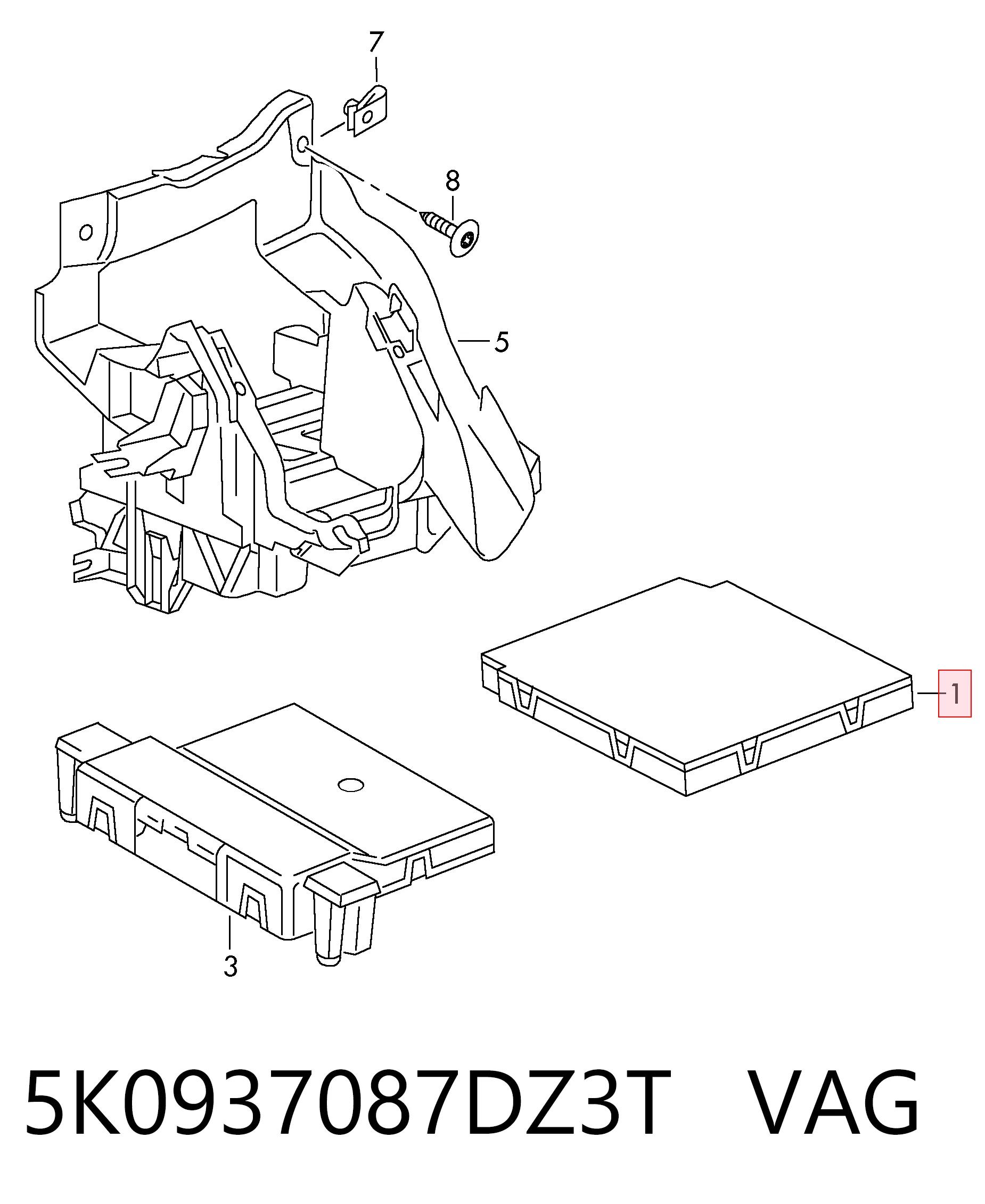 5K0937087DZ3T VAG