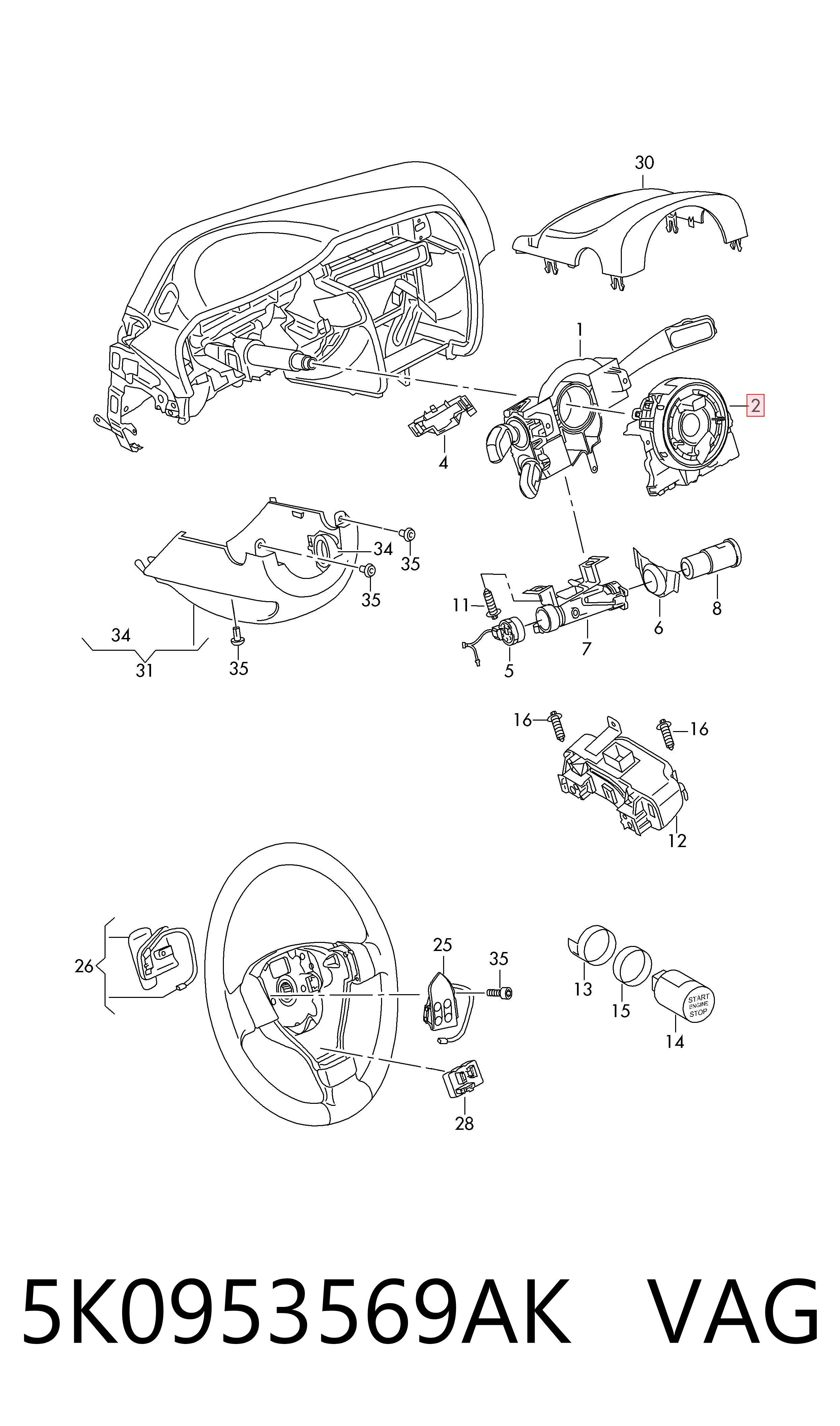 51953009 AND Шлейф Airbag