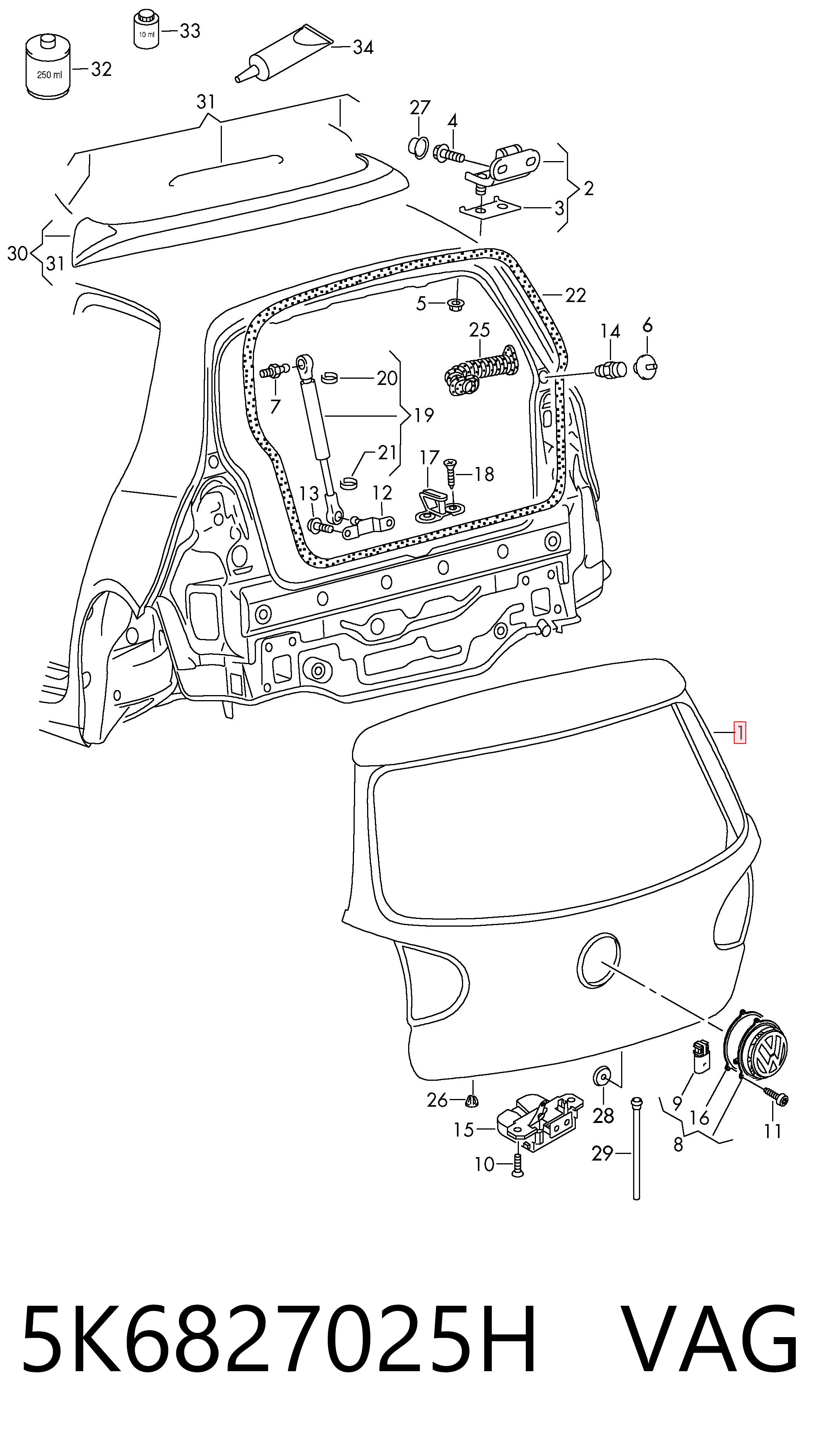 П'яті двері Volkswagen Golf VI хетчбек (5K1) (2008 - 2014) ціна, від 277.49 USD