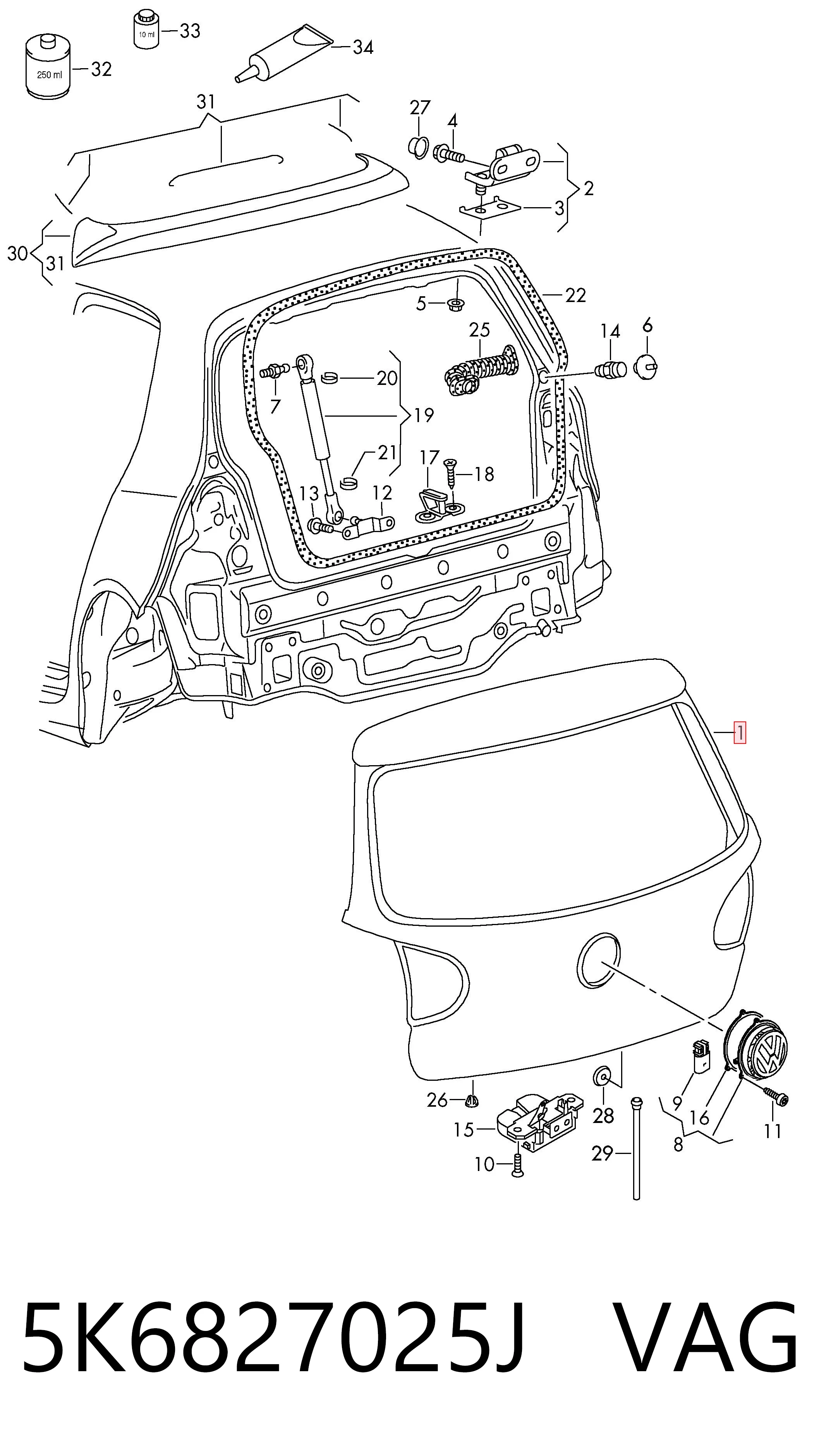 Купити Ляда Volkswagen Golf VI 5K1