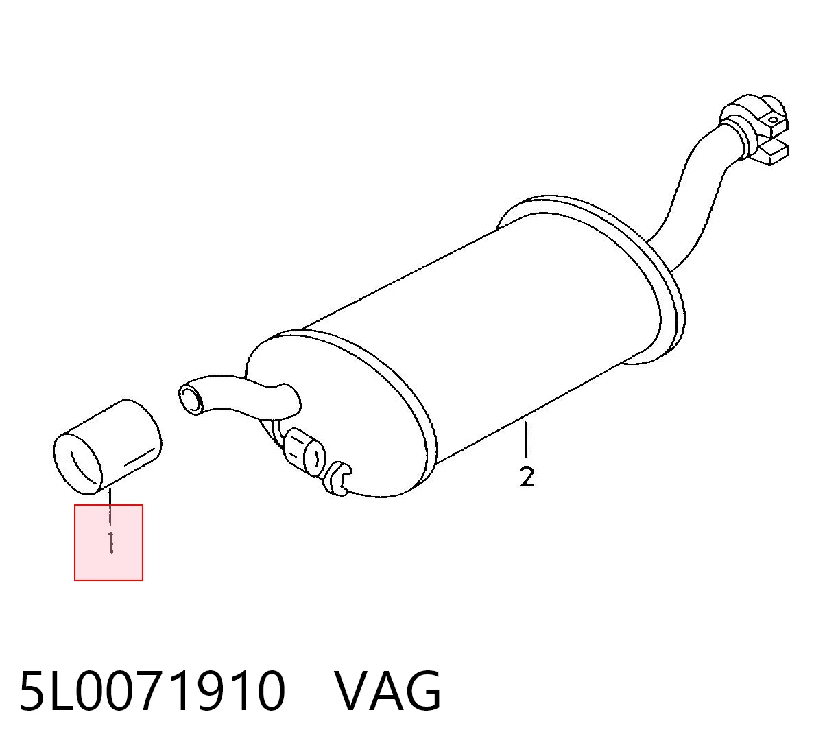 5L0071910 VAG Глушилка