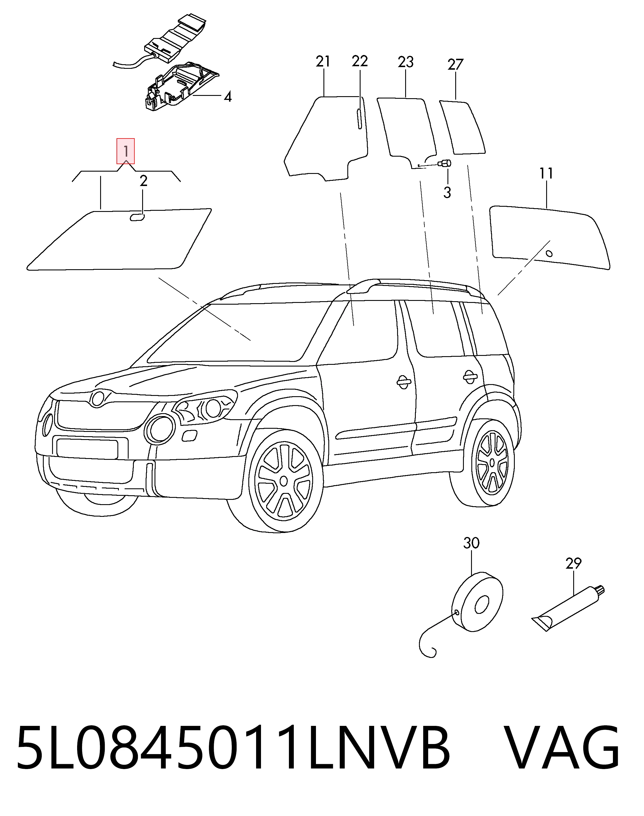 7813AGSMVWZ1T Glaspo Автомобільне скло