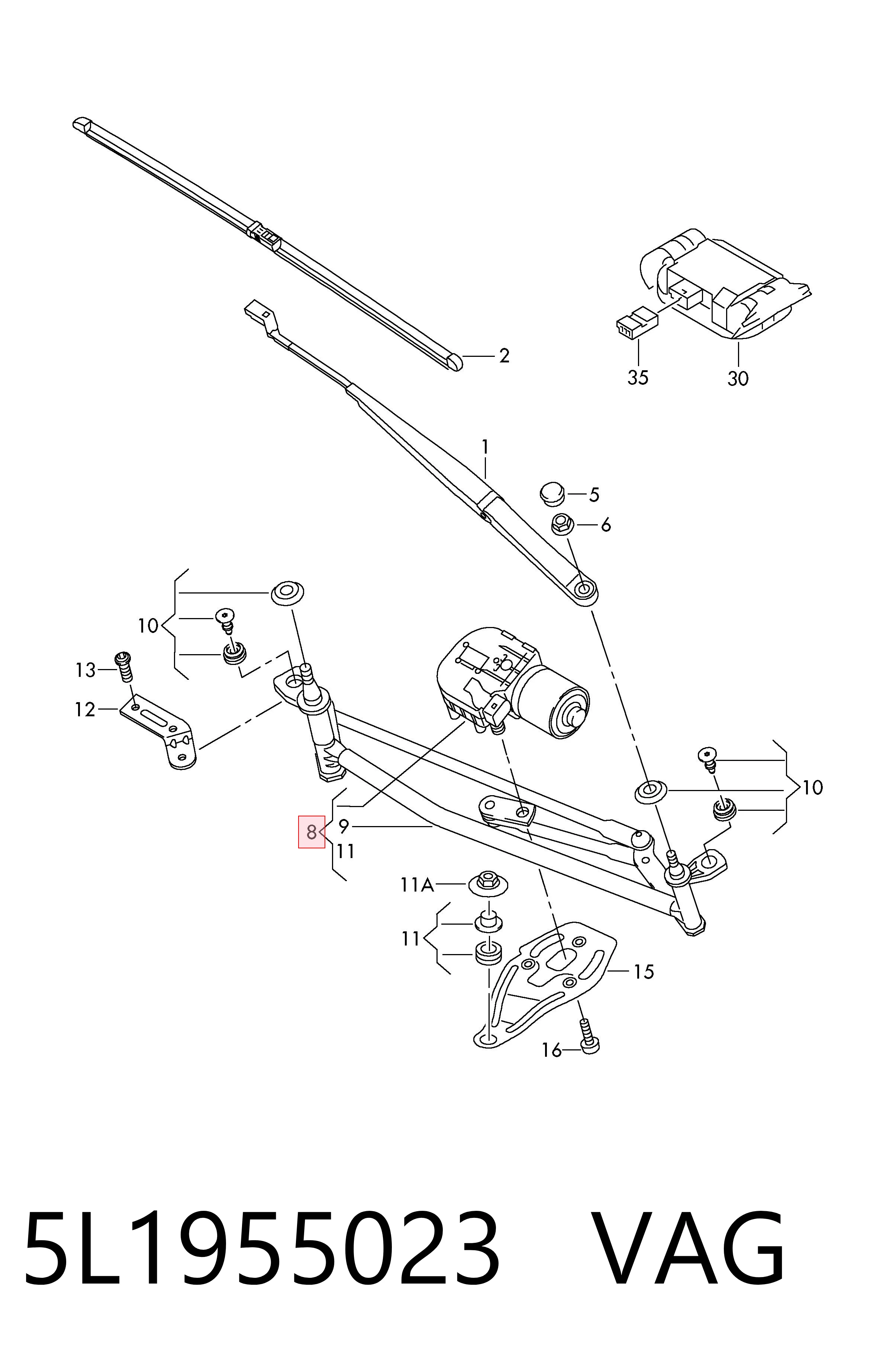 Купити 3397021054 Bosch Трапеція двірників