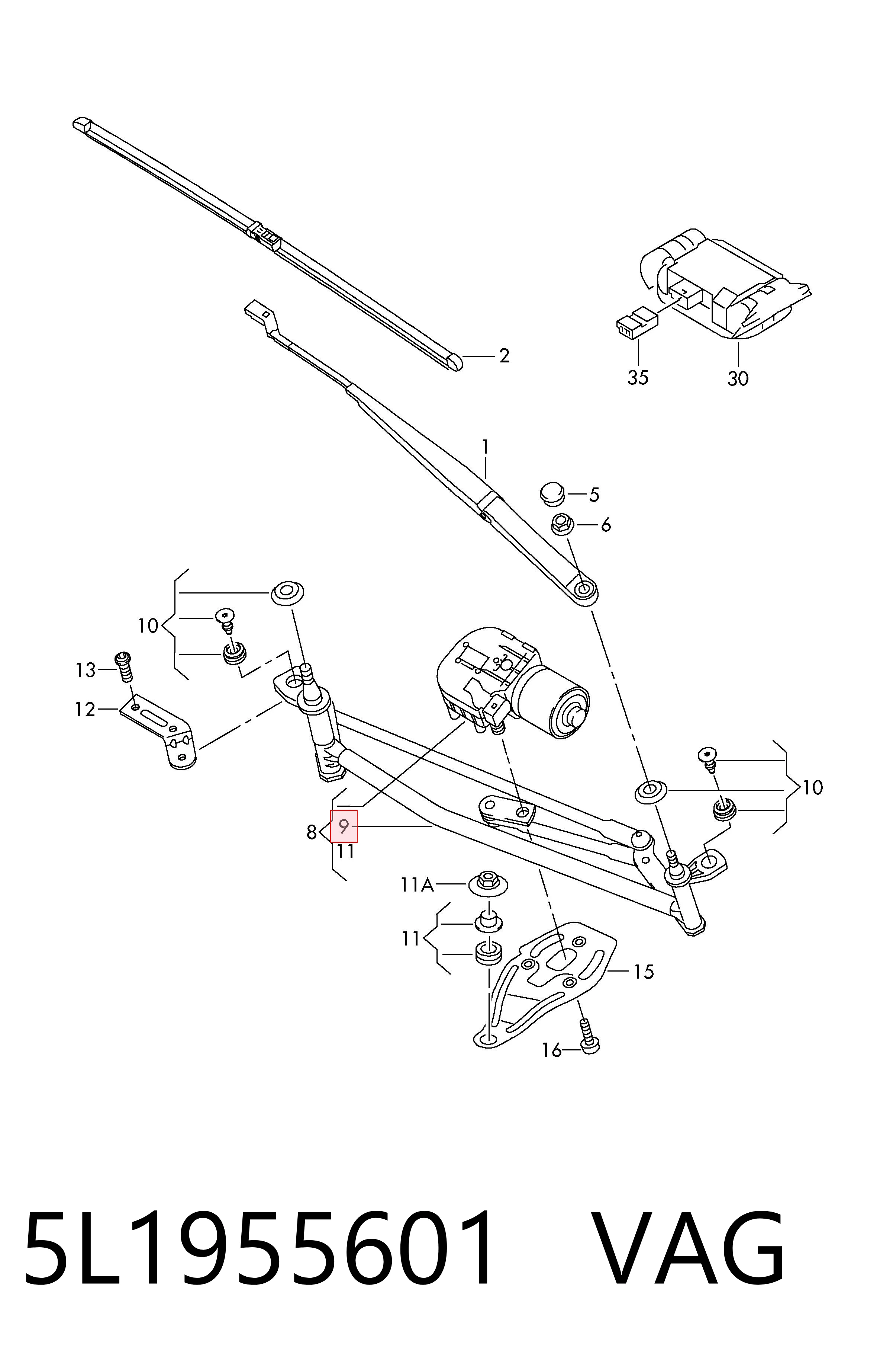 3397021054 Bosch Трапеція склоочисника