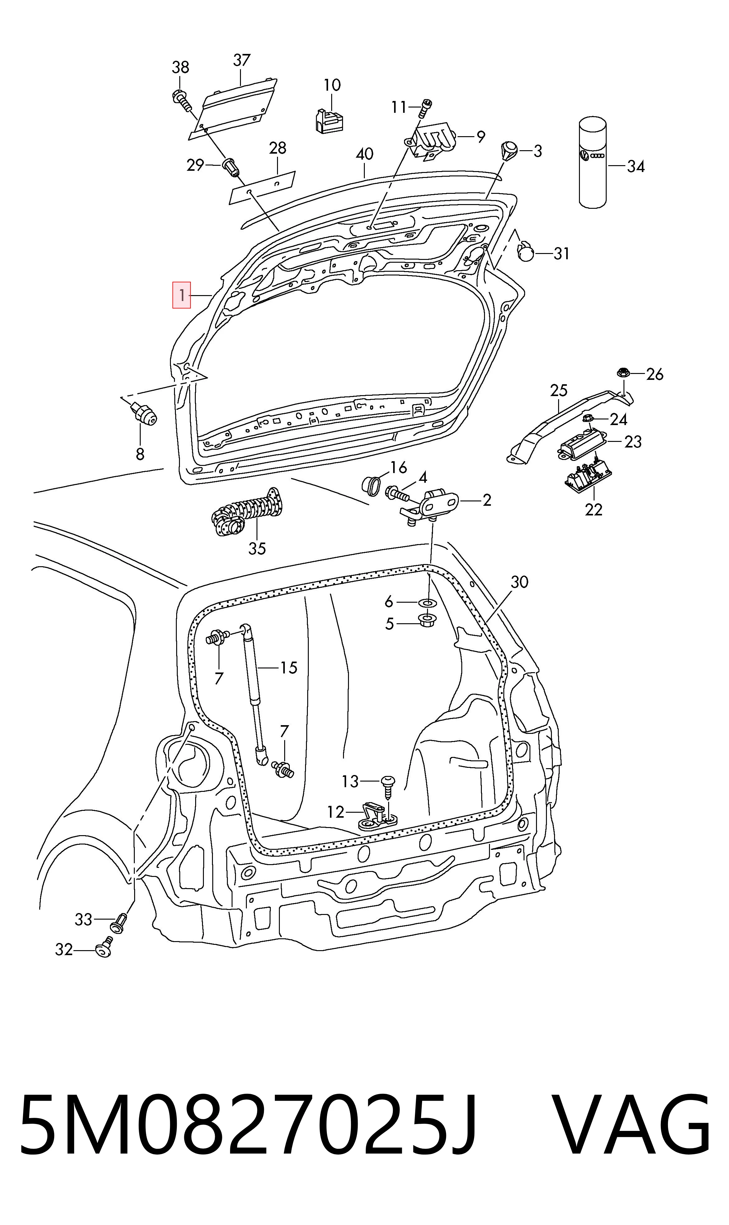 Треті двері на Volkswagen Golf PLUS VI 521