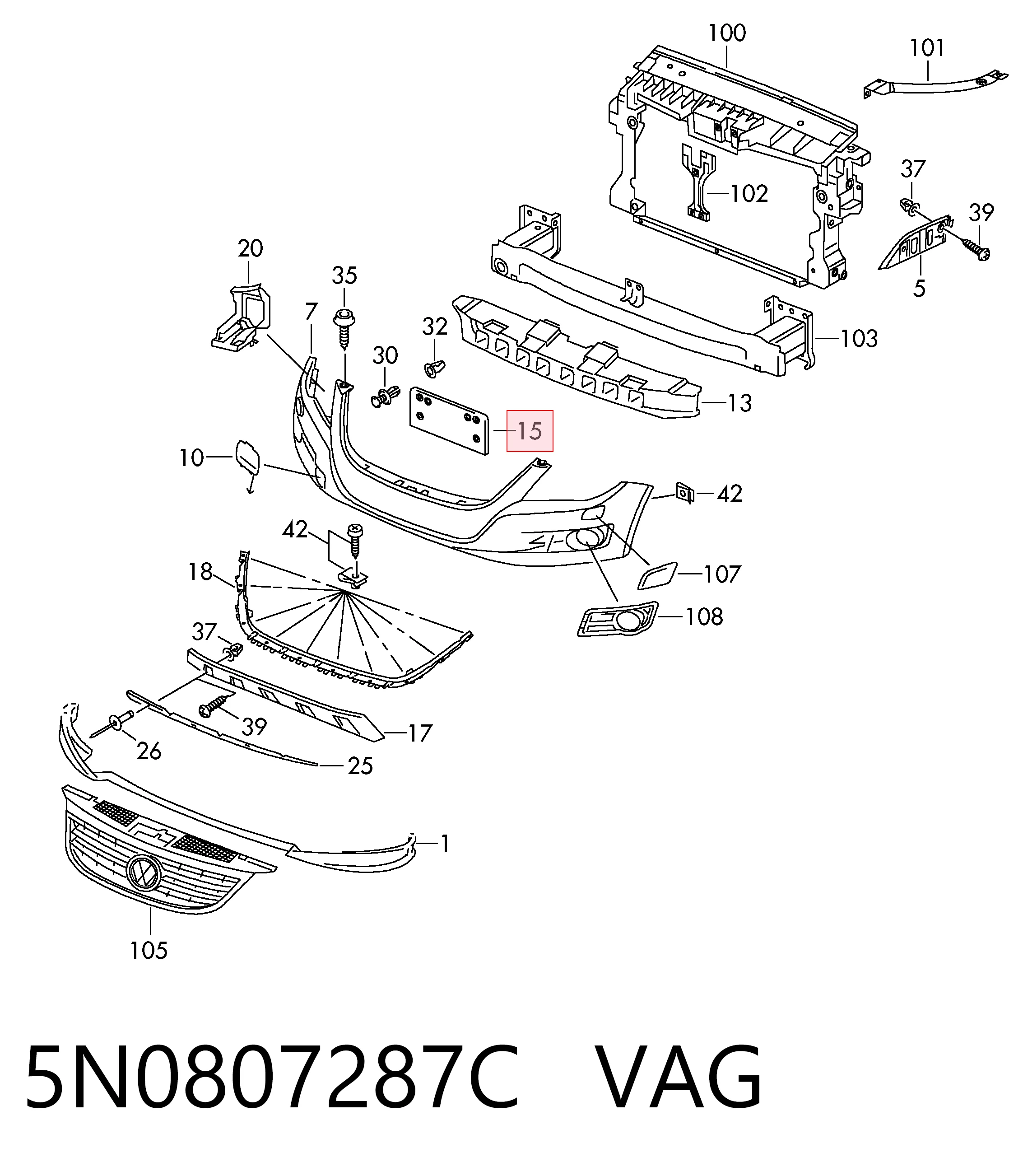 5N0807287C VAG 