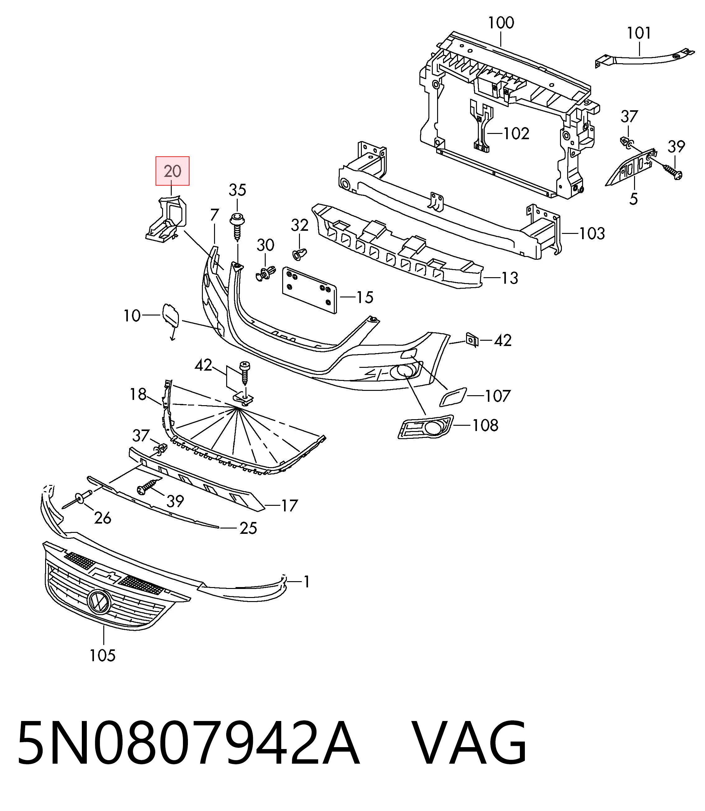 5N0807942A VAG 