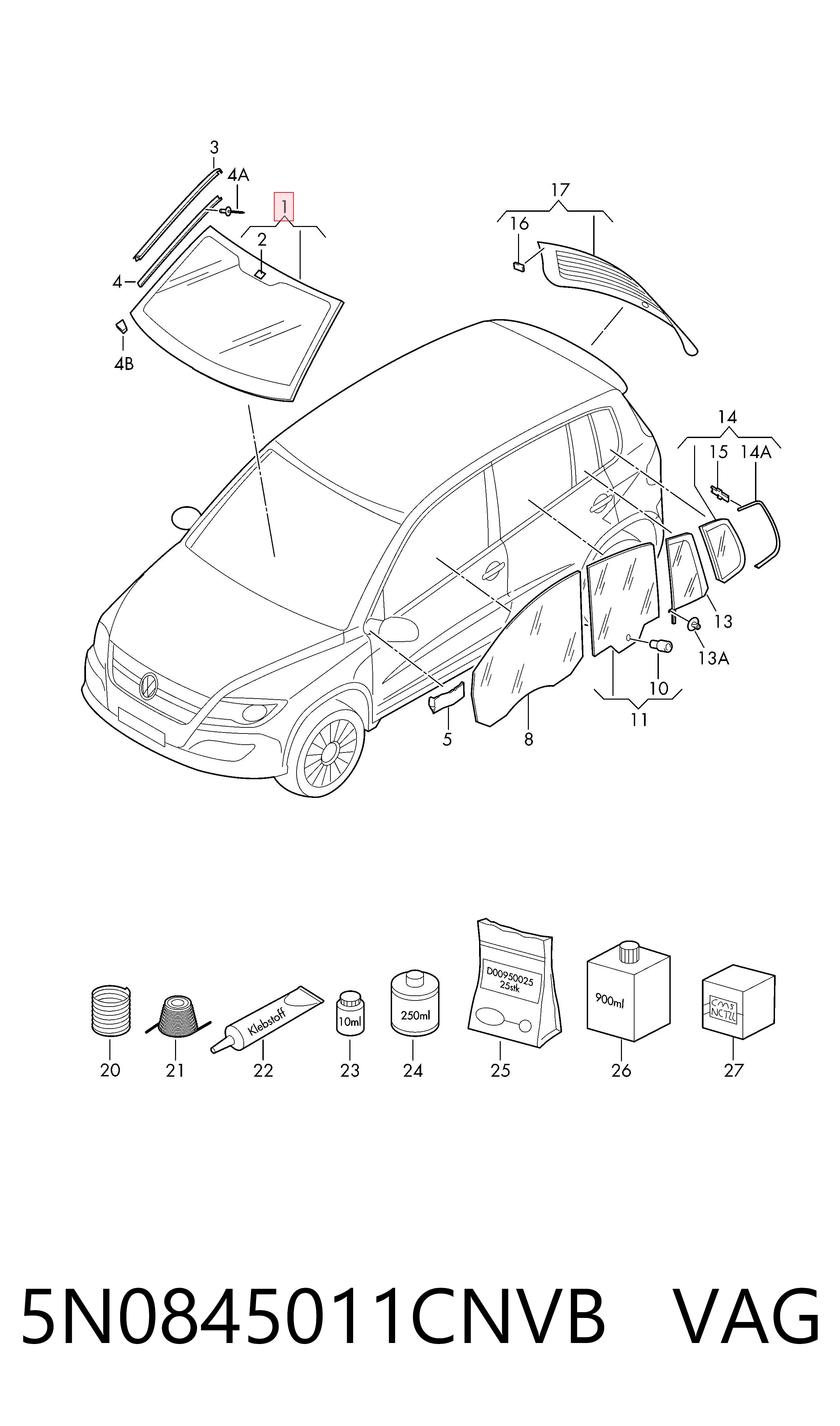 Лобове скло AB63788A XYG