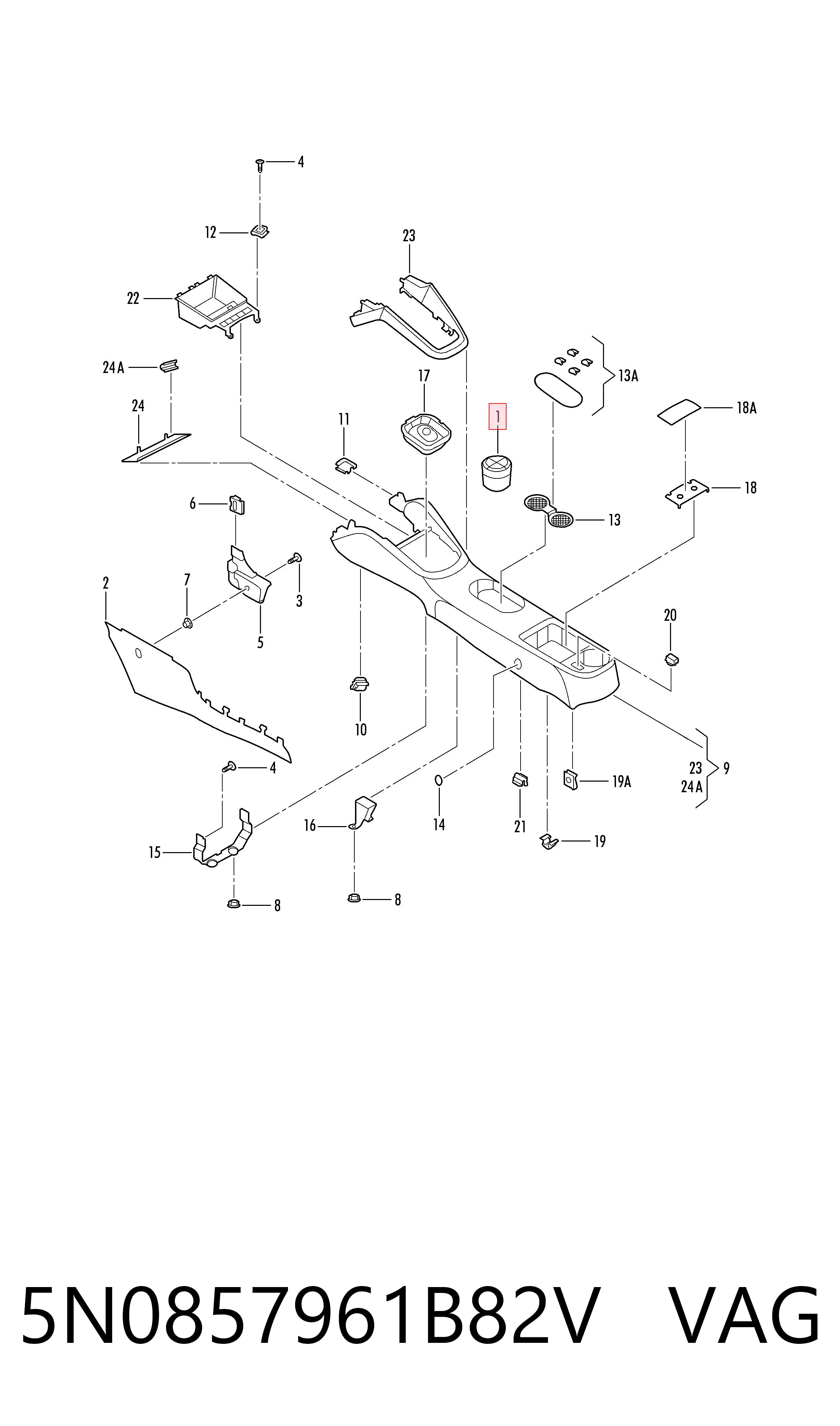  VAG 5N0857961B82V ціна, від 51.92 USD