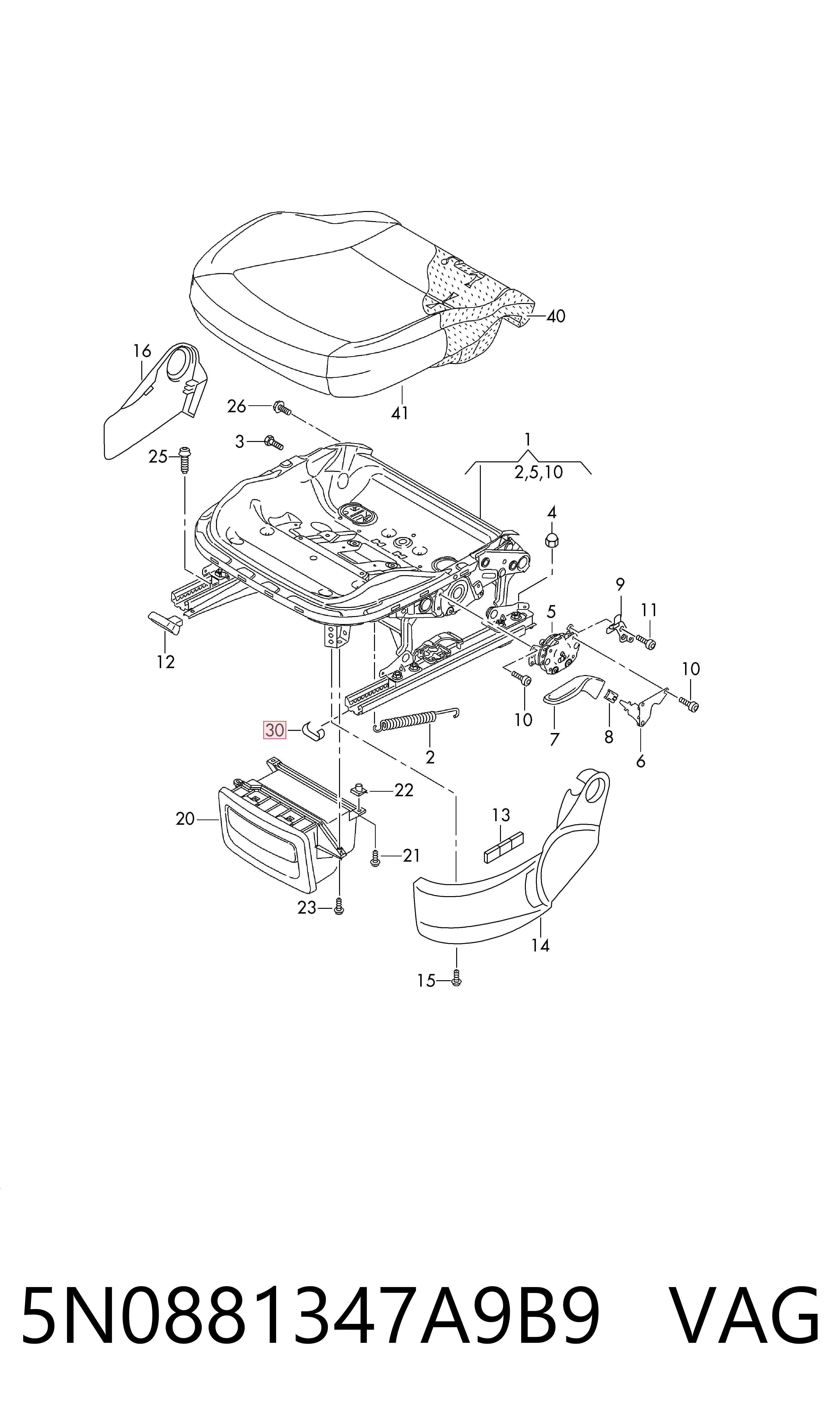  VAG 5N0881347A9B9 ціна, від 7.60 USD