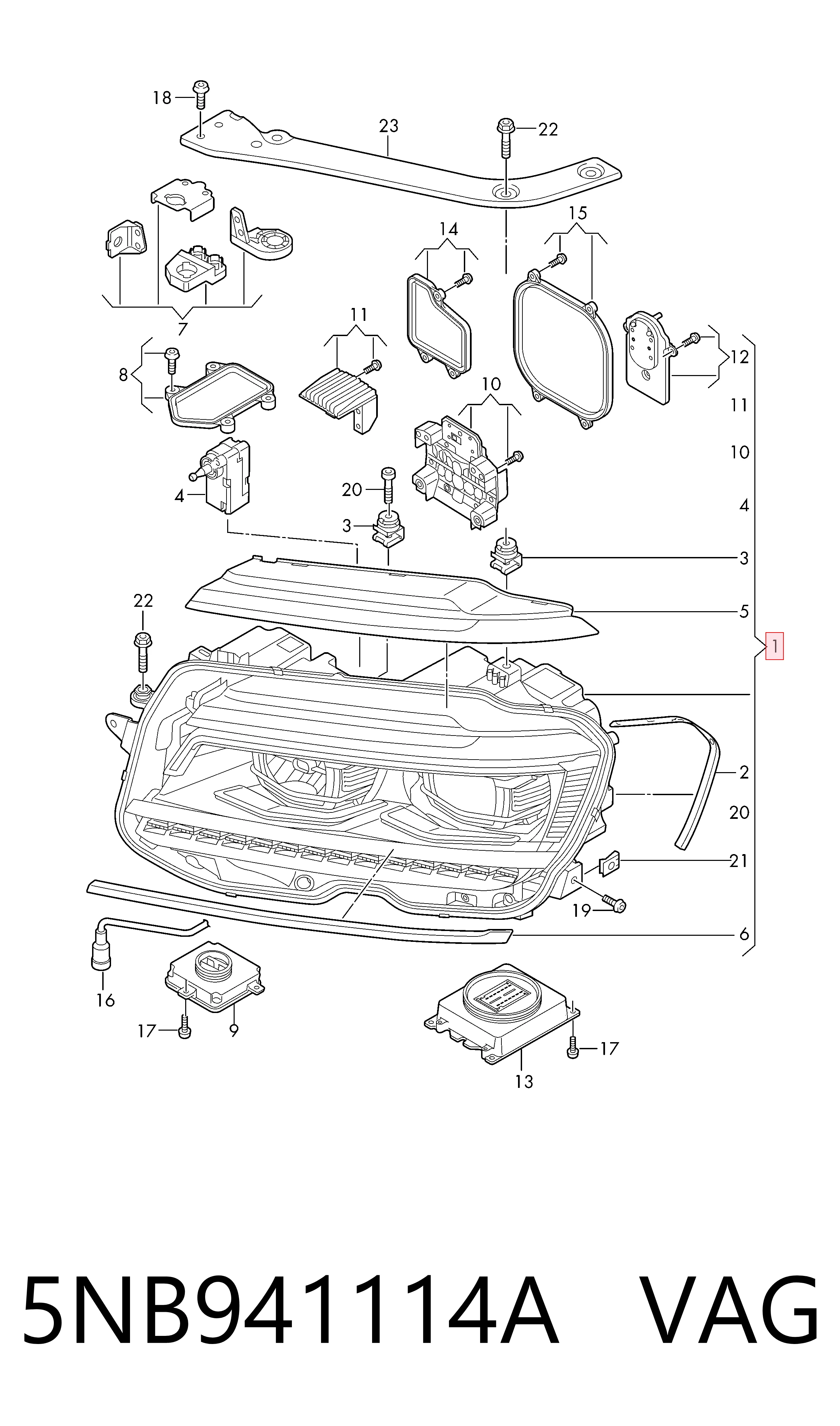 Фара правая Magneti Marelli LPP541 ціна, від 834.80 USD