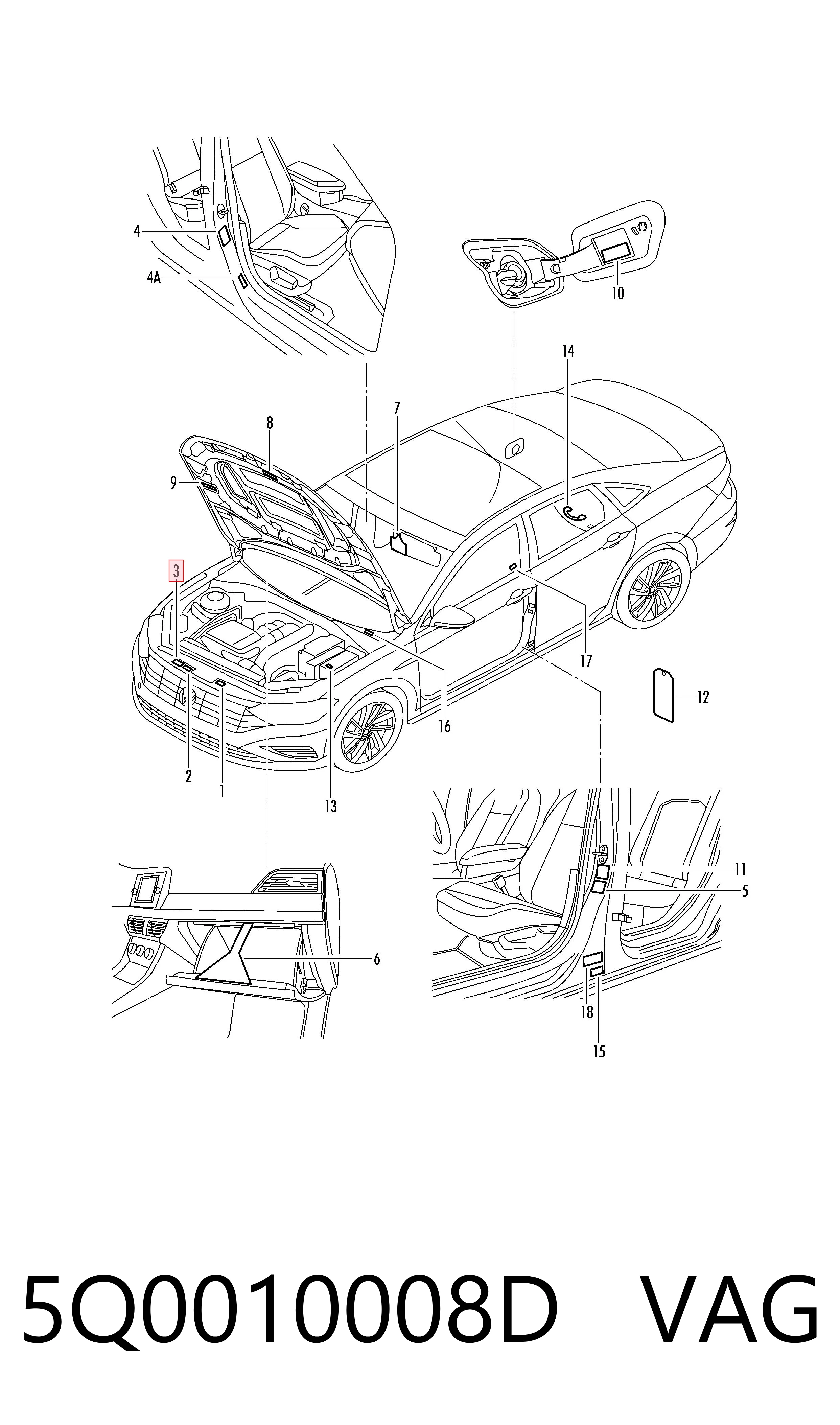 VAG 5Q0010008D ціна, від 7.34 USD