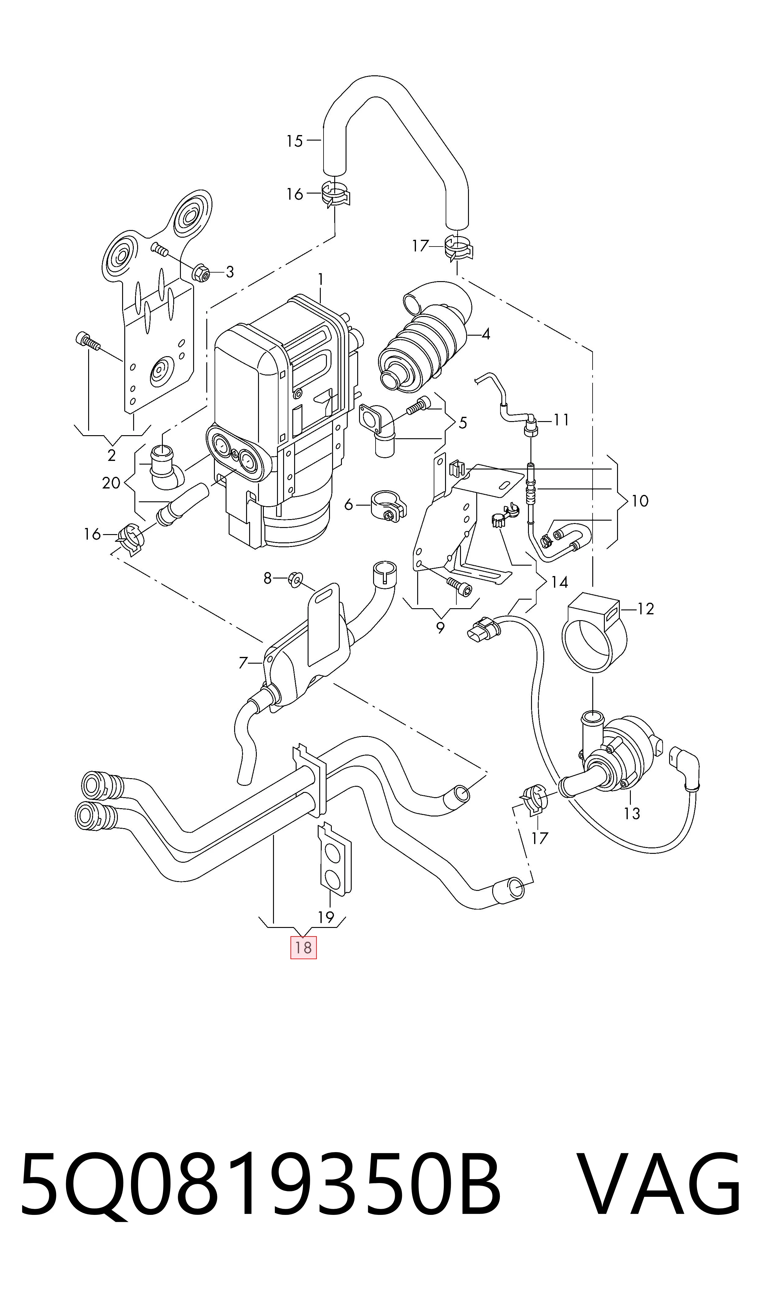  VAG 5Q0819350B ціна, від 49.81 USD
