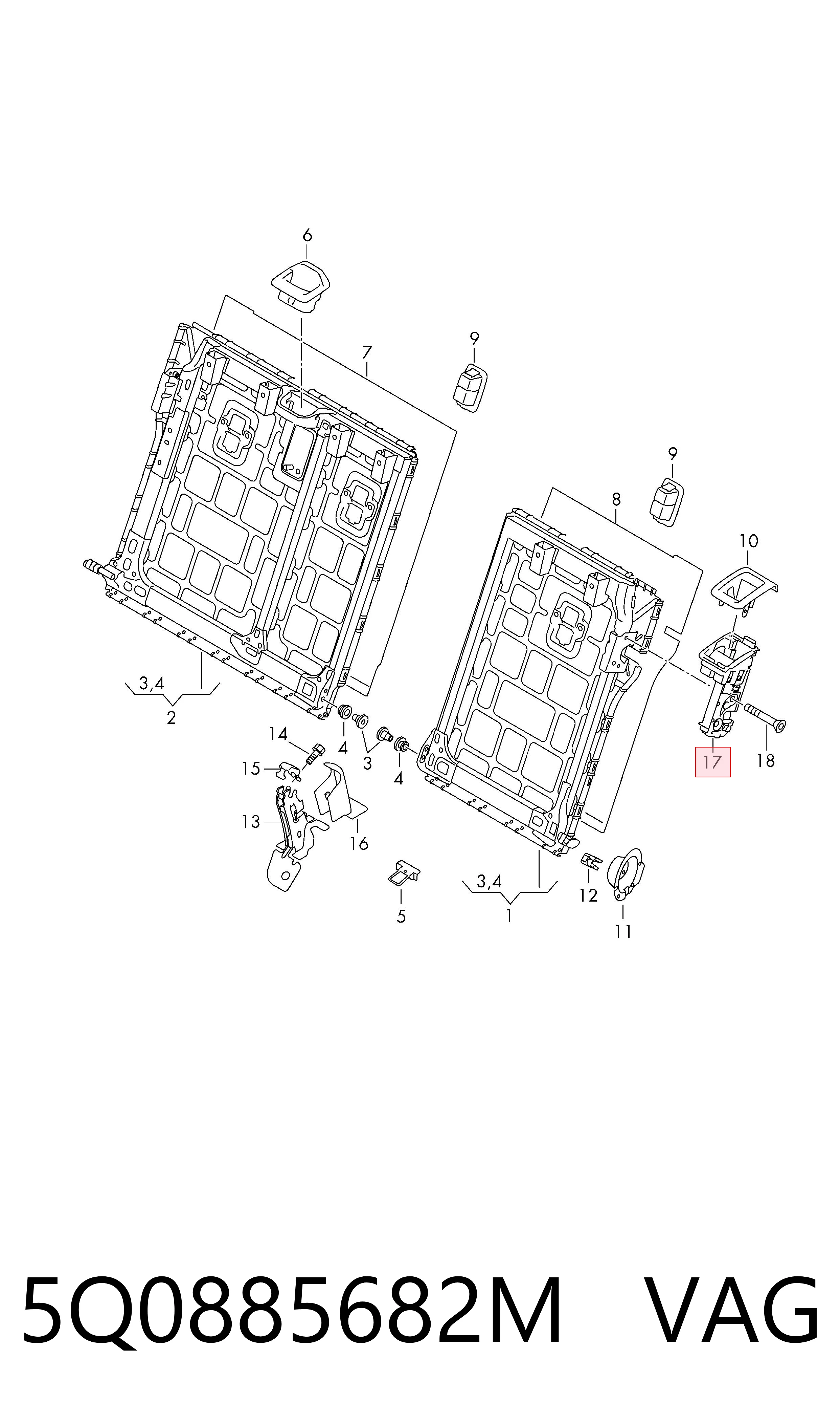 5Q0885682M VAG 