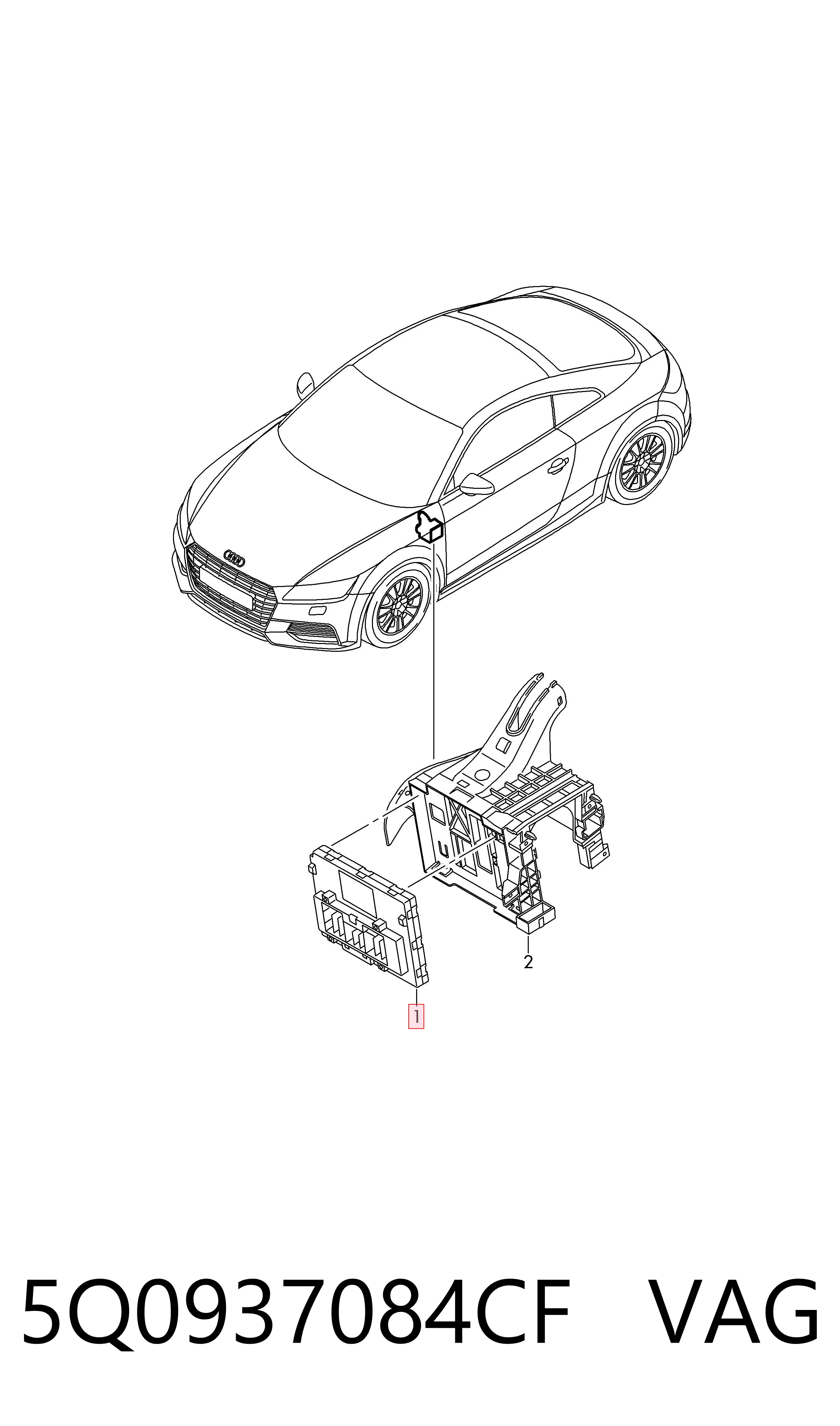 Блок управління бортової мережі VAG 5Q0937084CF ціна, від 93.12 USD