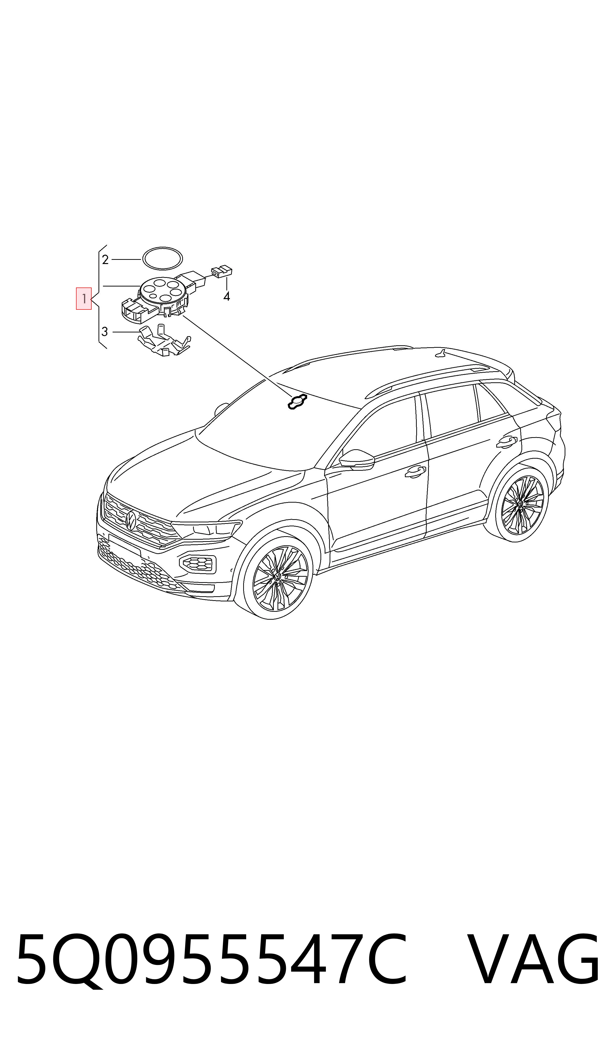 Датчик дощу на Volkswagen Golf VIII CD1, DA1