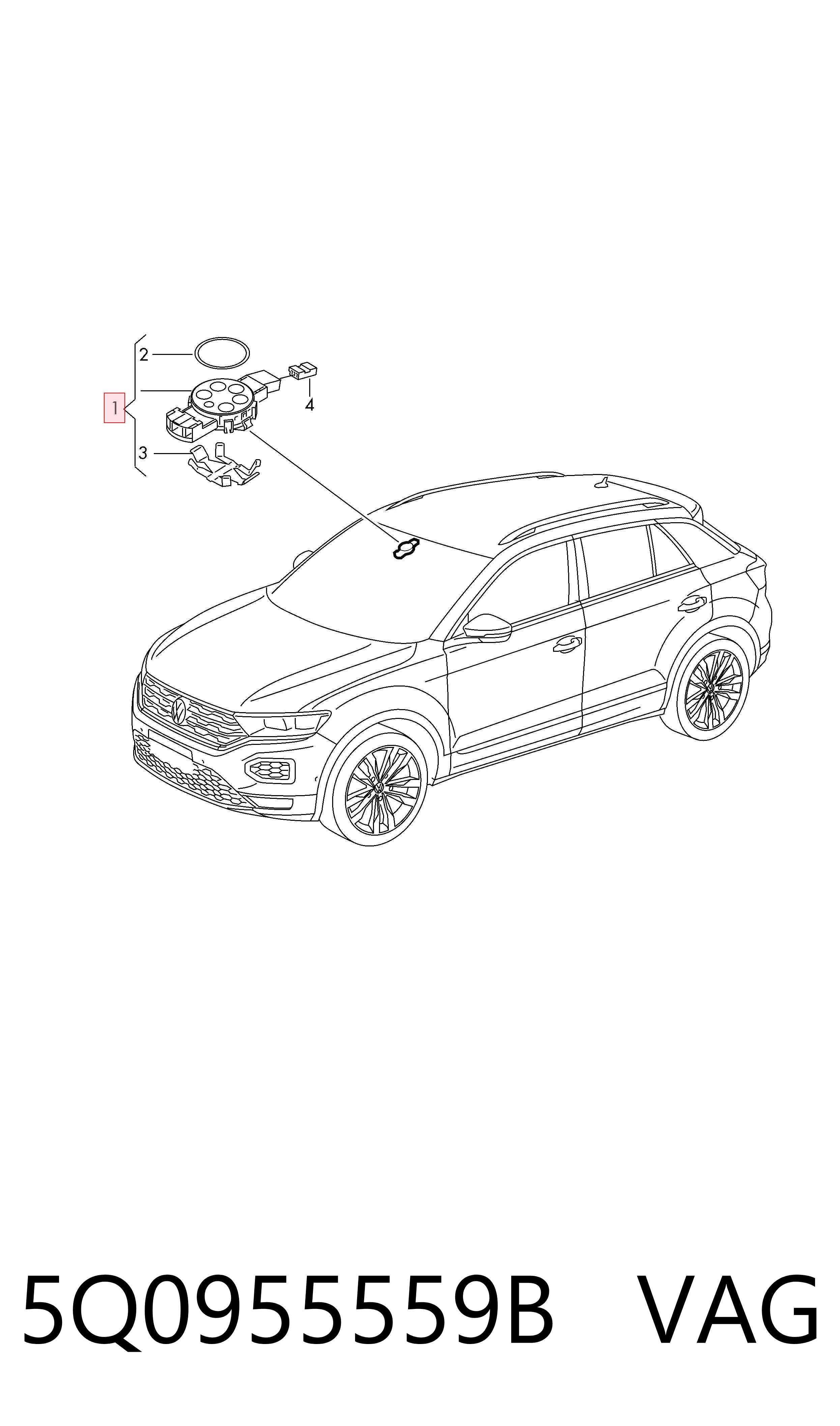 5Q0955559B VAG Датчик дощу