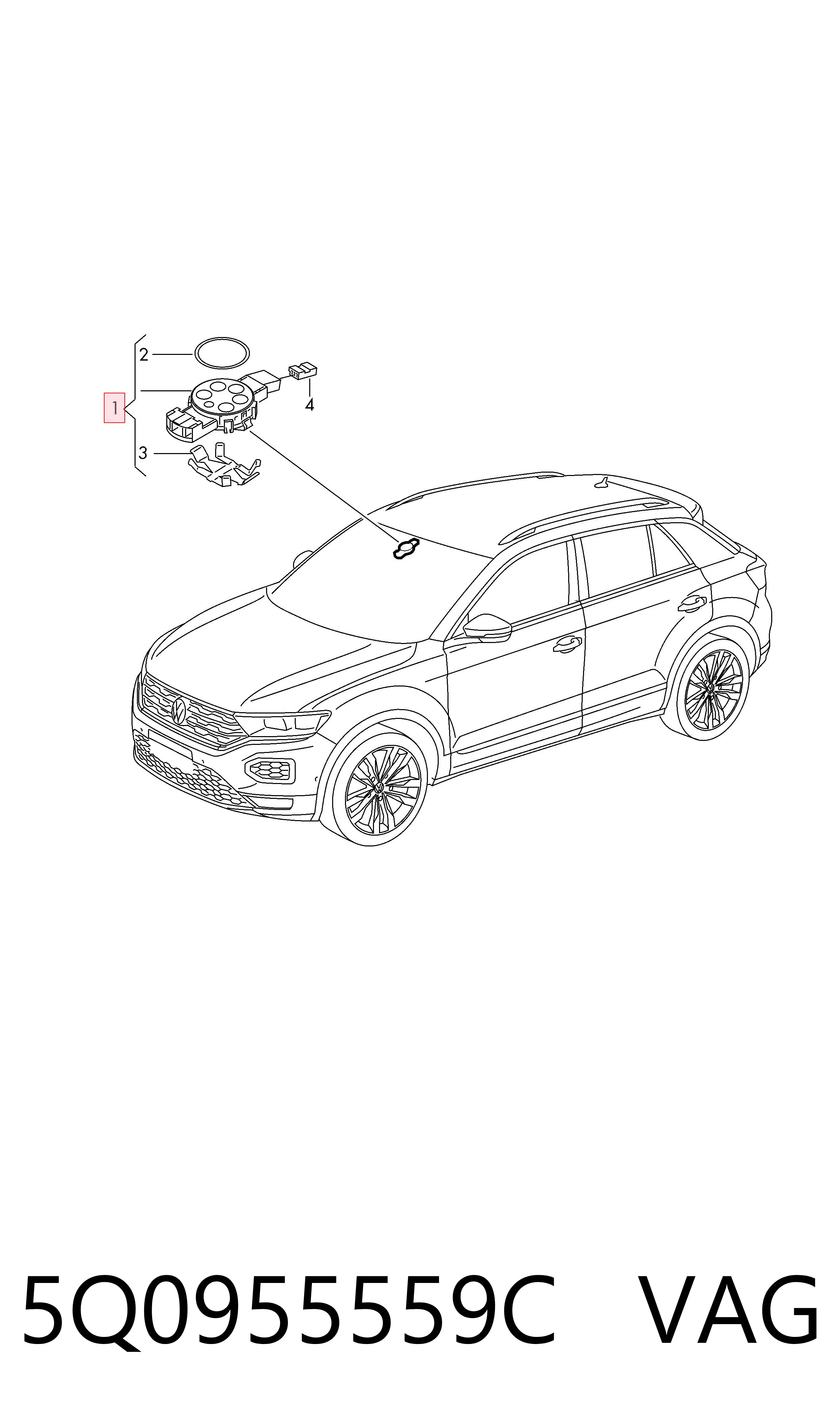 5Q0955559C VAG Датчик дощу