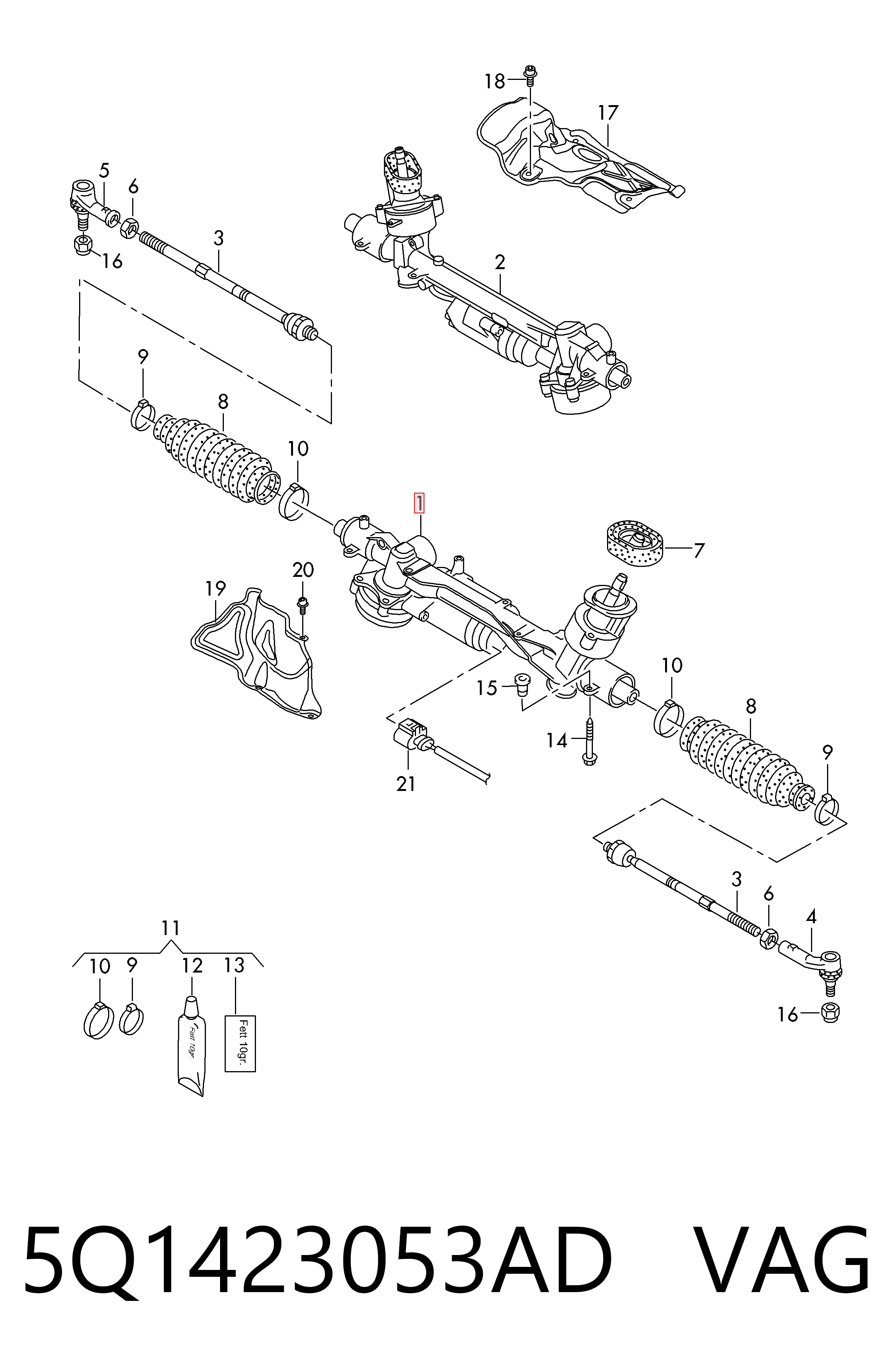 Управління рульове в зборі Bosch 7817974564 ціна, від 380.07 USD
