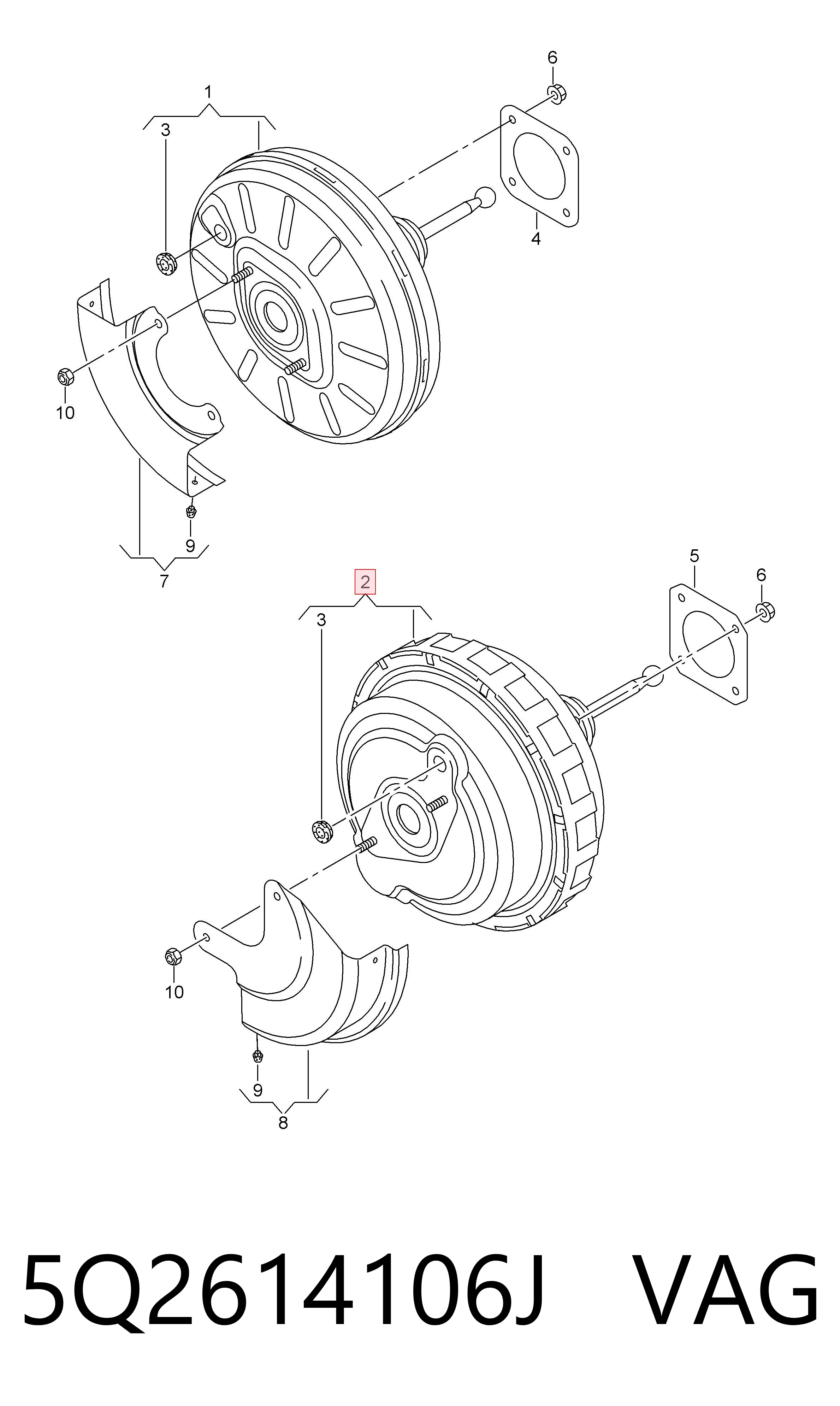 Вакуумника Audi A3 седан (8VS, 8VM) (2013 - 2020) ціна, від 63.35 USD