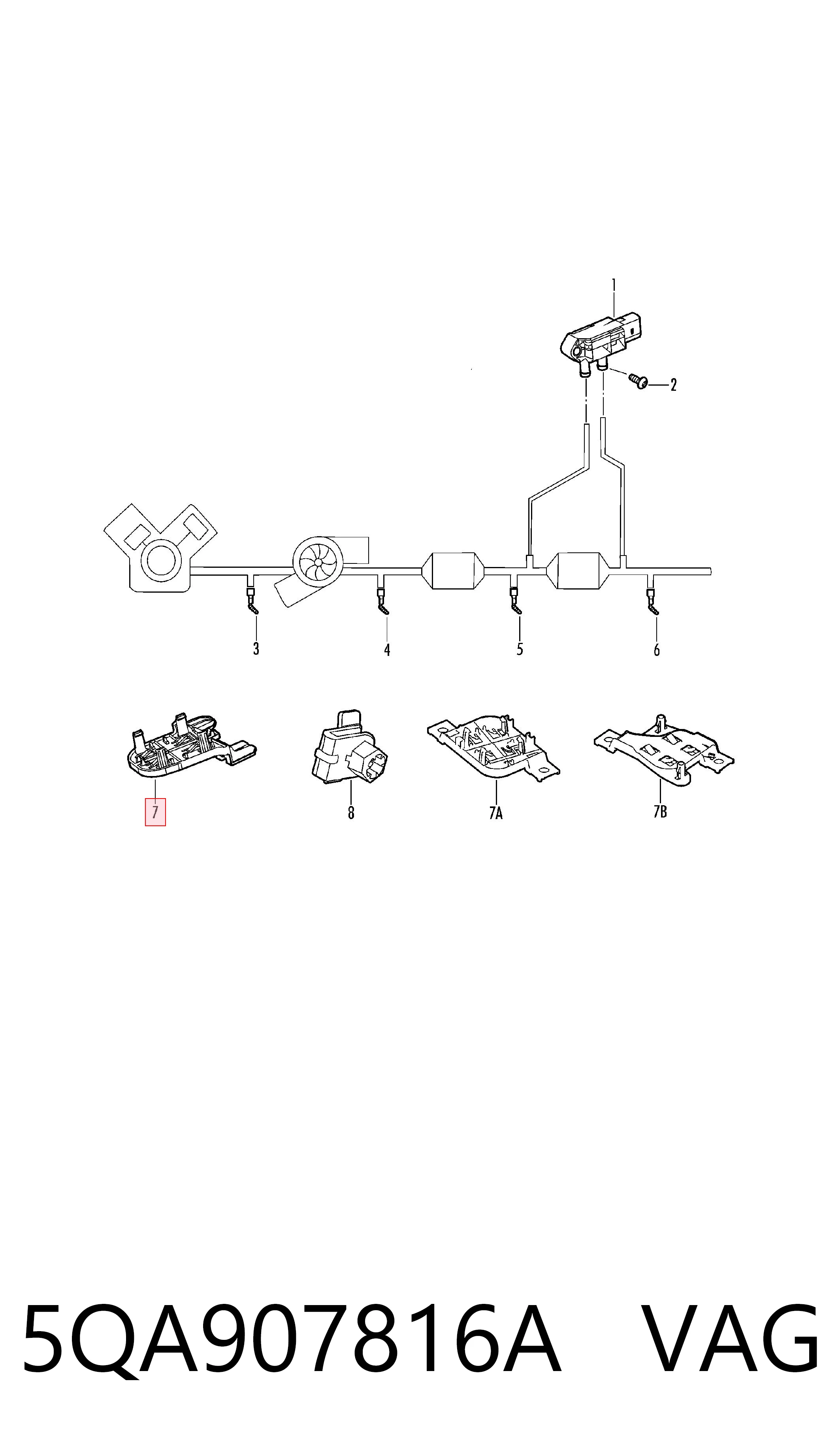  VAG 5QA907816A ціна, від 12.67 USD