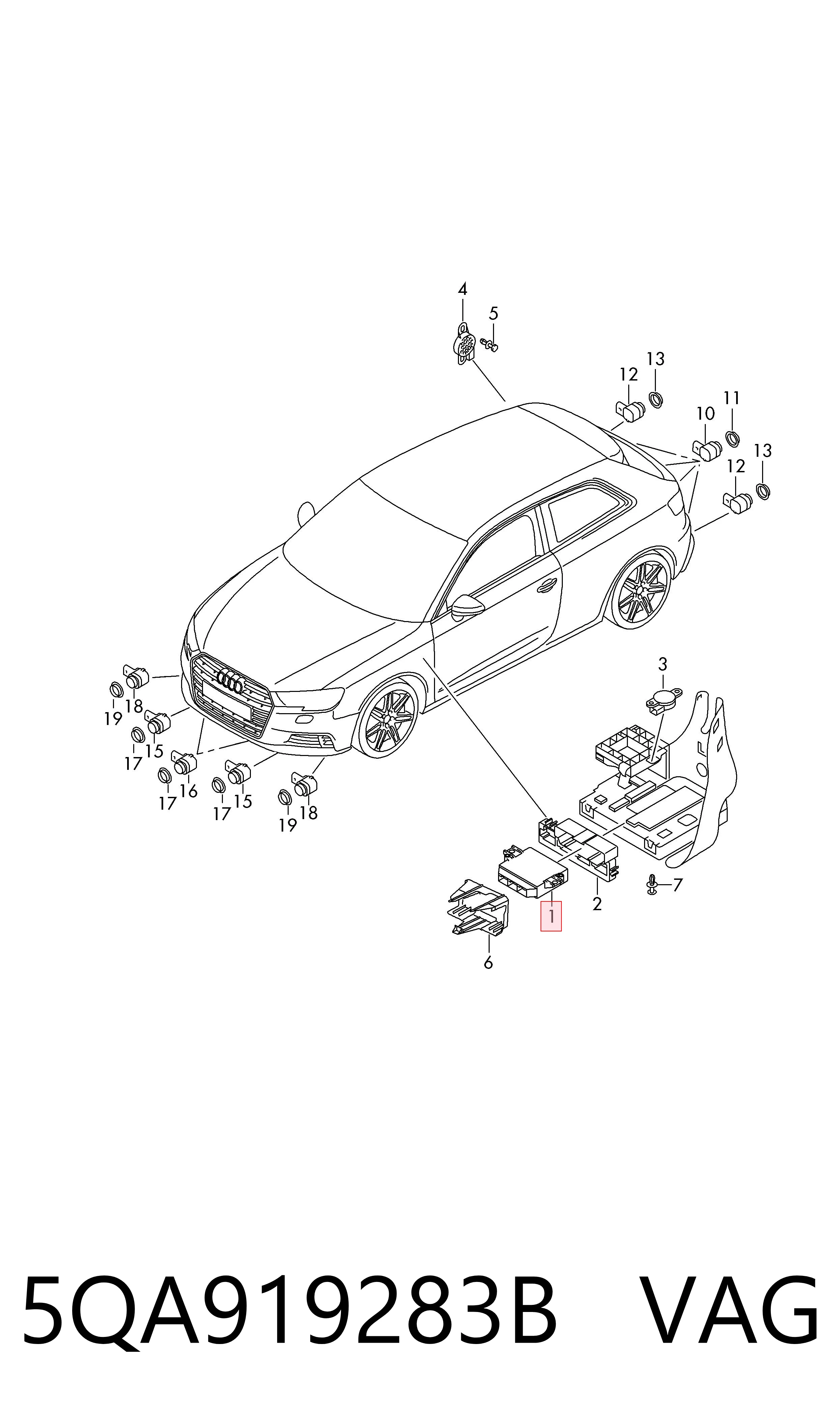 Купити Блок запобіжників Volkswagen Golf ALLTRACK VII BA5, BV5