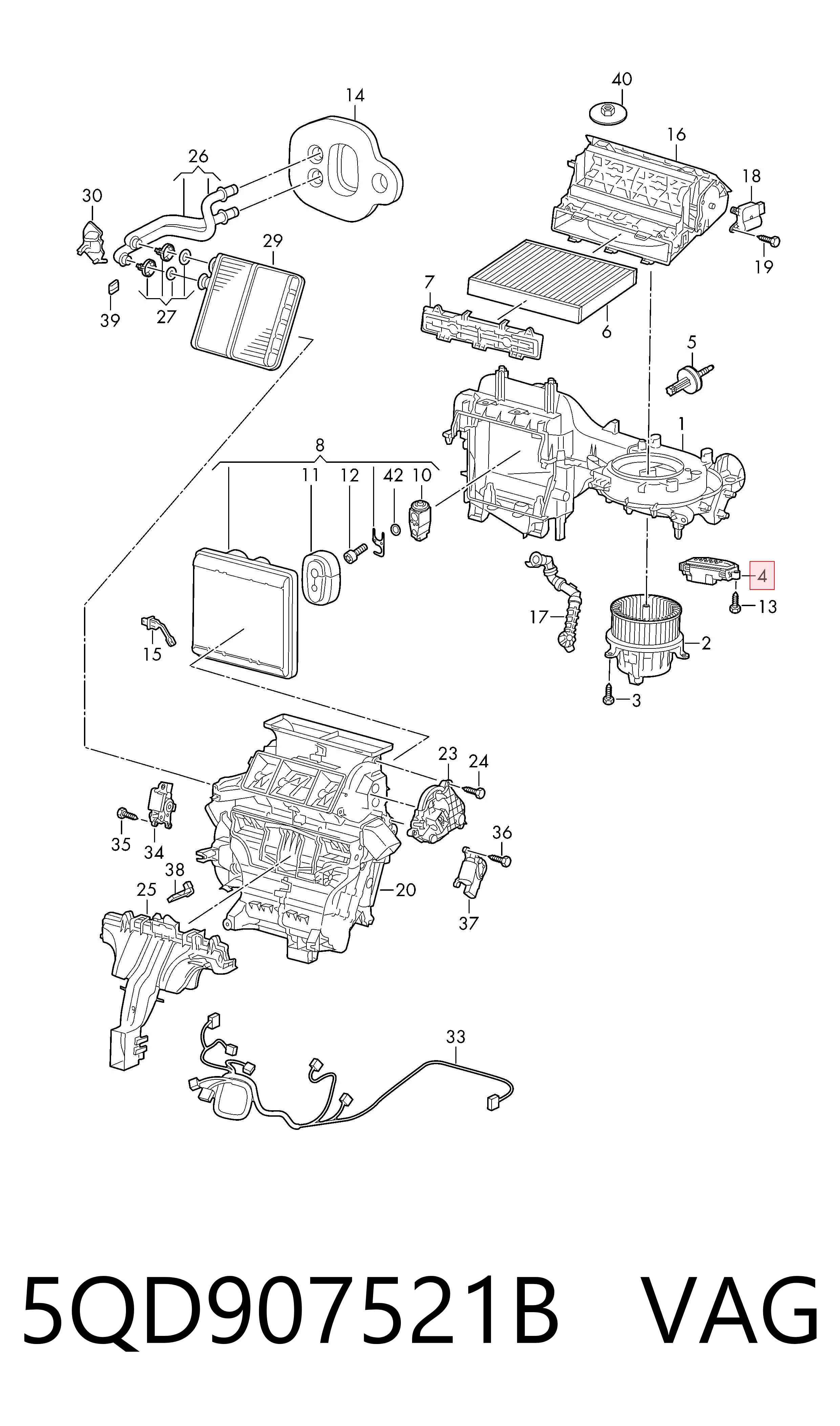  VAG 5QD907521B ціна, від 25.33 USD