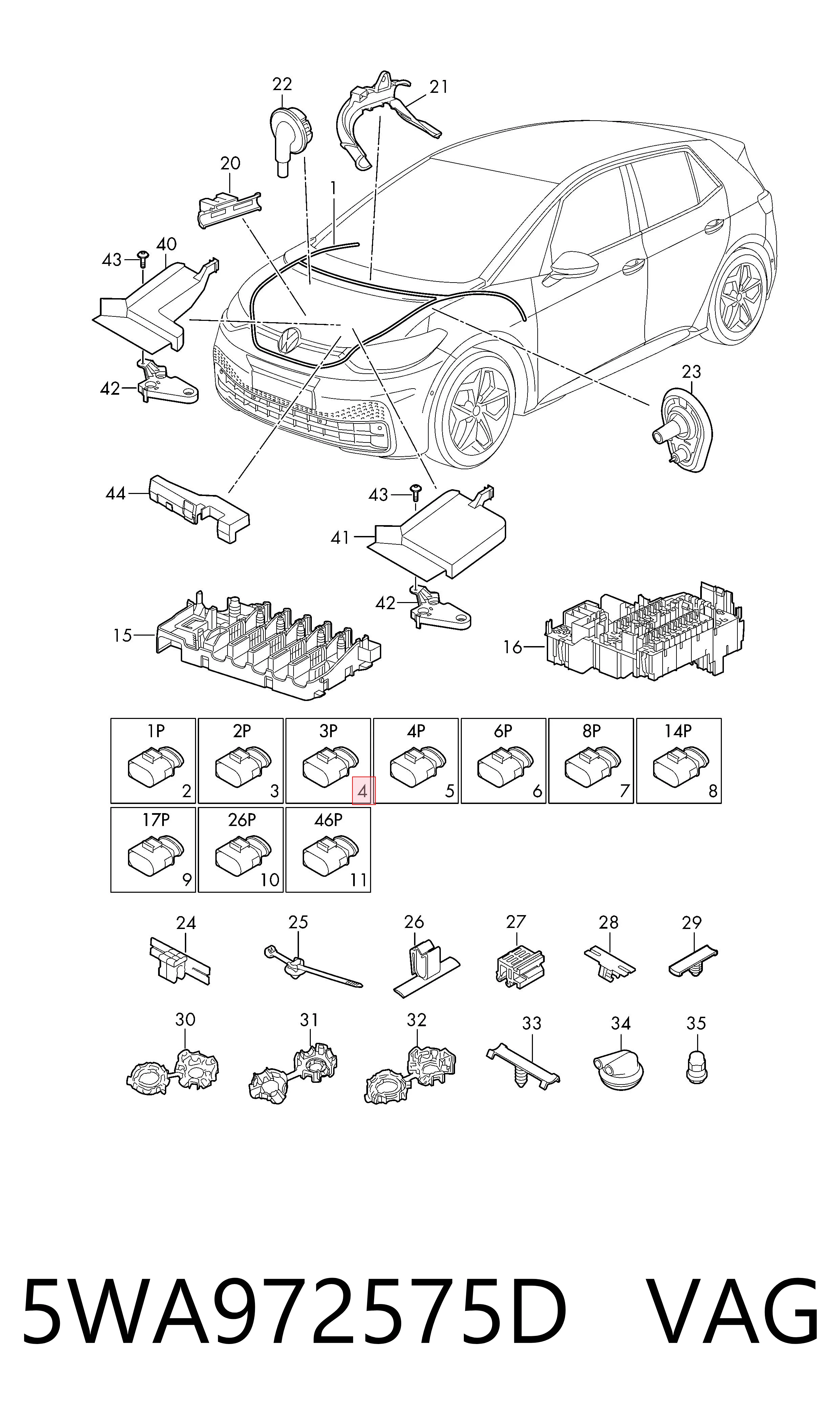  VAG 5WA972575D ціна, від 8.90 USD